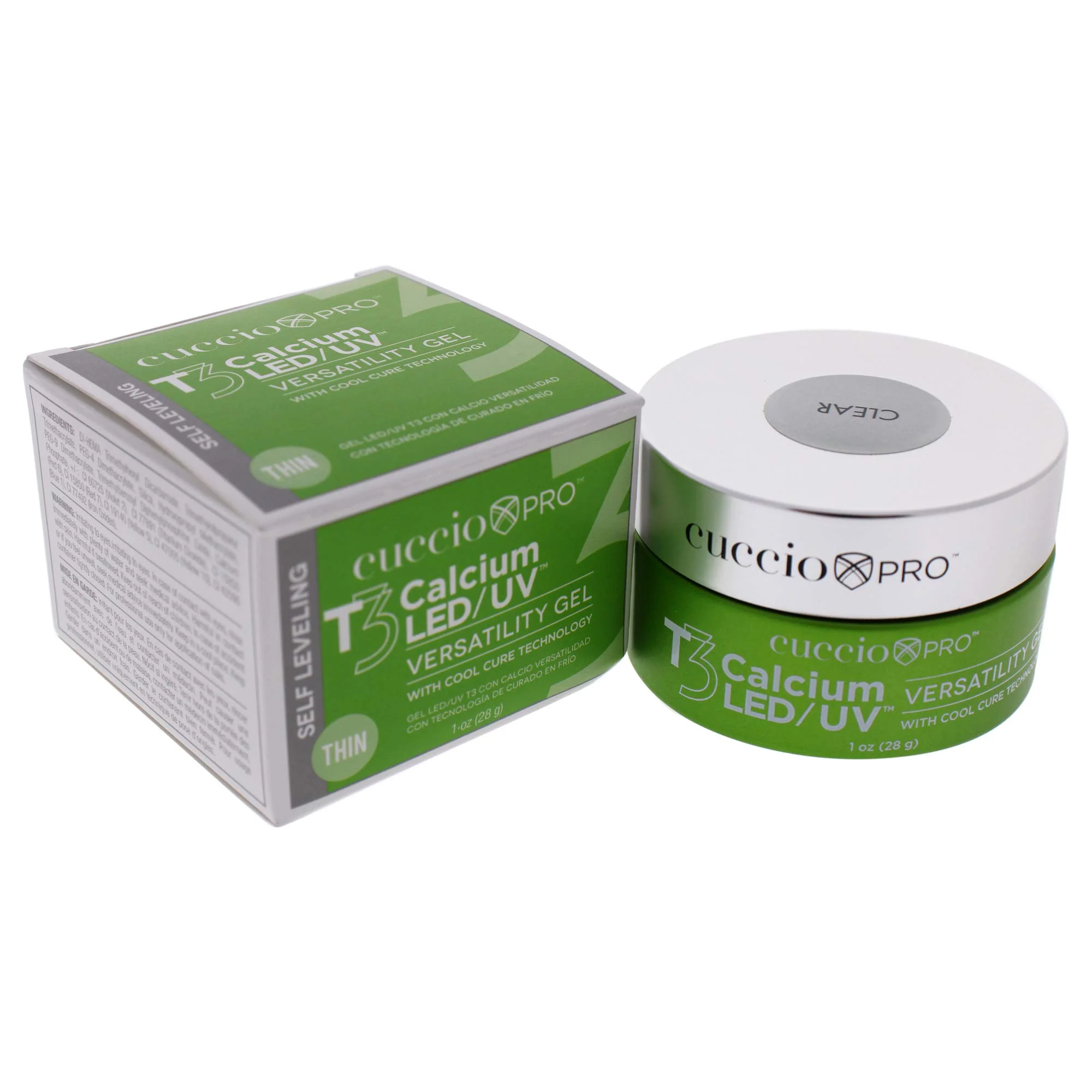 Cuccio Pro T3 LED/UV Cool Cure Versatility Gel - Self-Levelling Gel With Calcium - Incredibly Flexible - Strong Adhesion - High Shine Finish - Fast Application - Clear - 1 Oz Nail Gel - Image 5