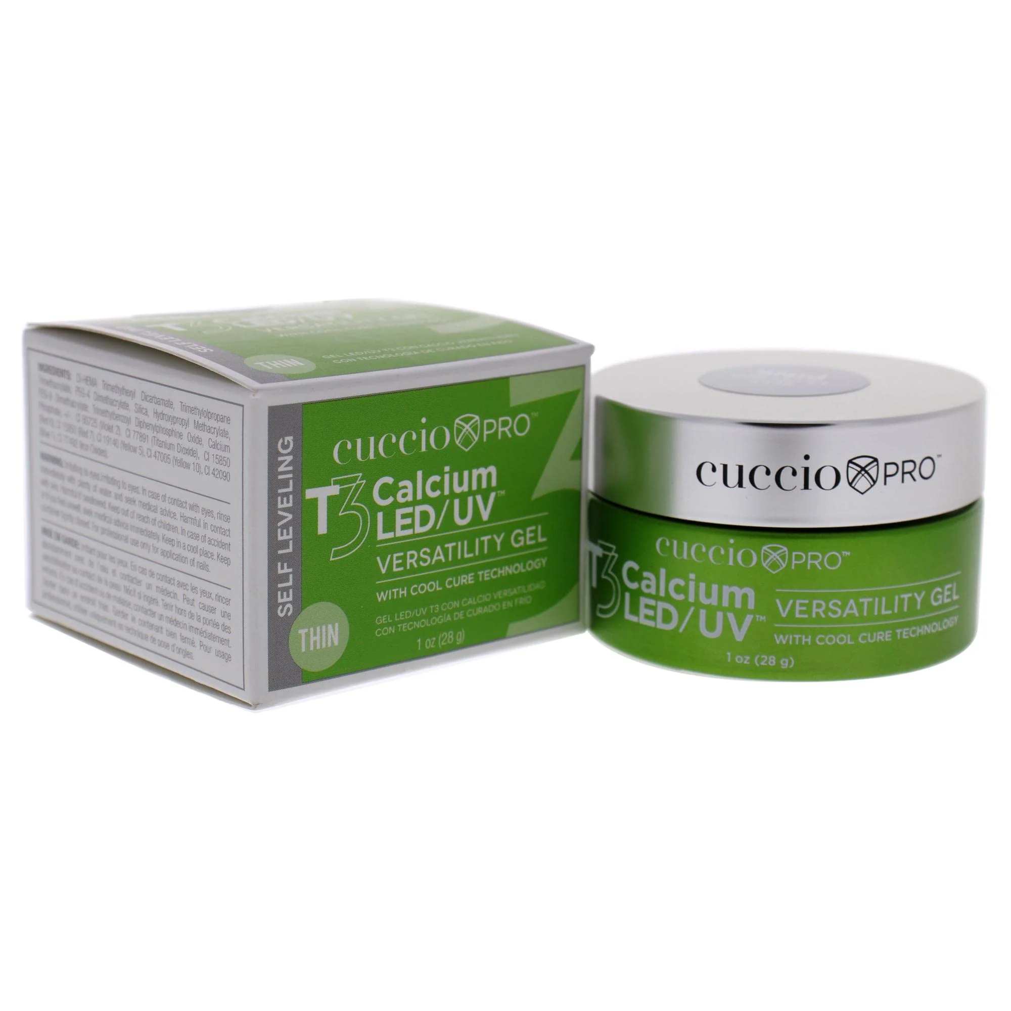 Cuccio Pro T3 LED/UV Cool Cure Versatility Gel - Self-Levelling Gel With Calcium - Incredibly Flexible - Strong Adhesion - High Shine Finish - Fast Application - Pink - 1 Oz Nail Gel - Image 3