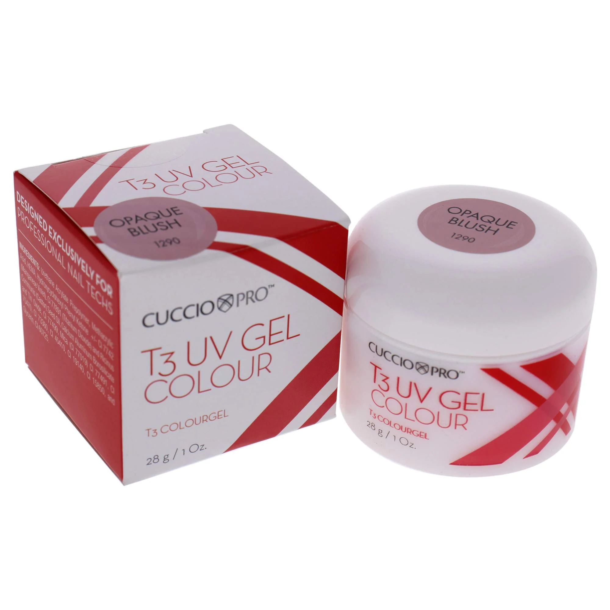 Cuccio Pro T3 Uv Gel Colour - Opaque Blush 1 Oz - Image 4