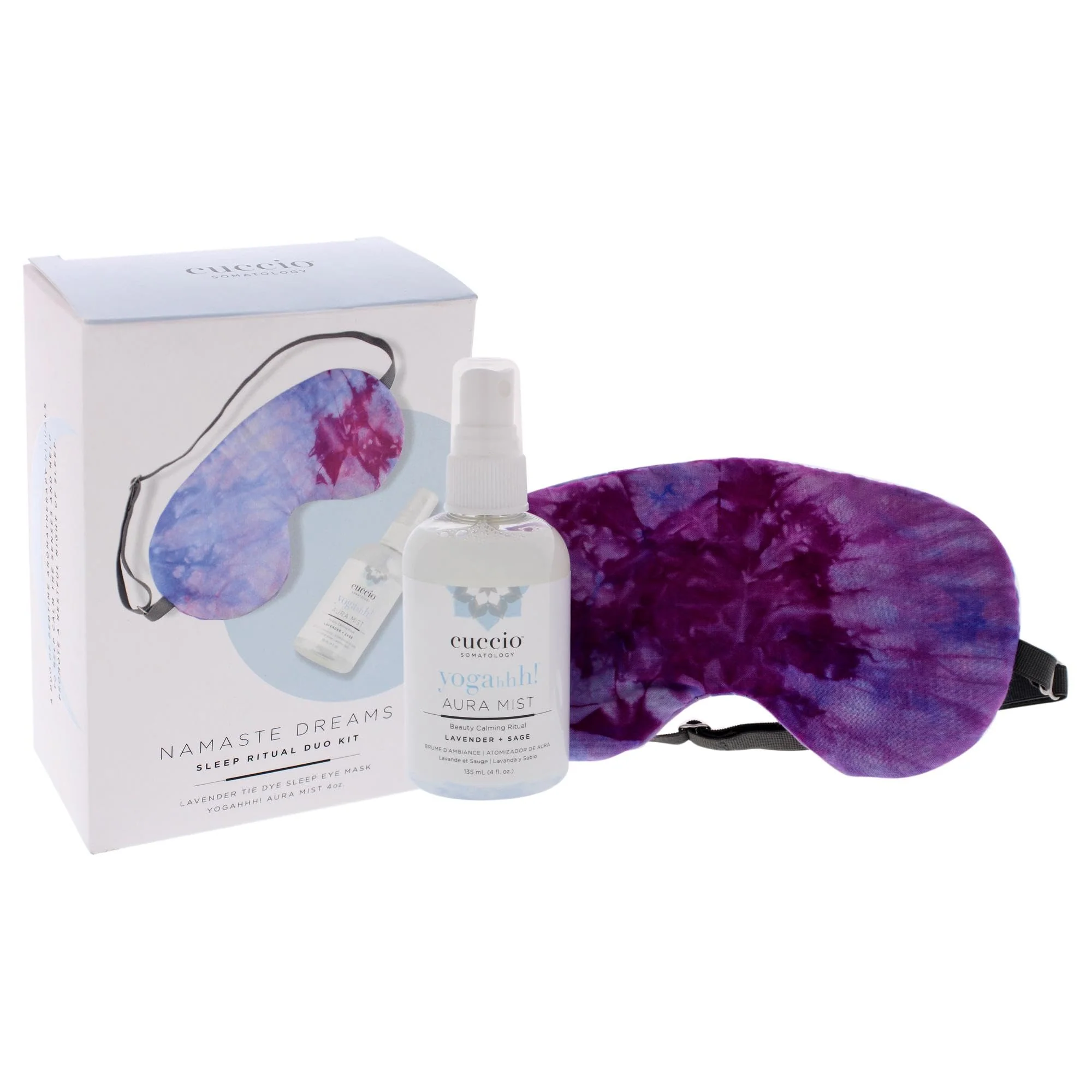 Cuccio Somatology Namaste Dream Kit - Bedtime Aromatherapy Ritual - Relax and Calm Senses - For Restful Sleep, Wake Up Refreshed and Aware - with Lavender Infused Room Mist and Eye Mask - 2 Piece Kit - Image 4