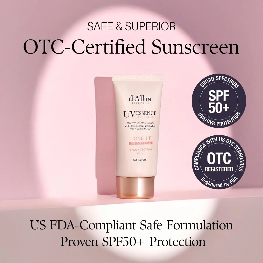 d'alba Piedmont Waterfull Tone-Up Sunscreen Serum BROAD SPECTRUM SPF 50 + Korean Sunscreen for Face, All Skin Tones (1.69 fl.oz.) - Image 3