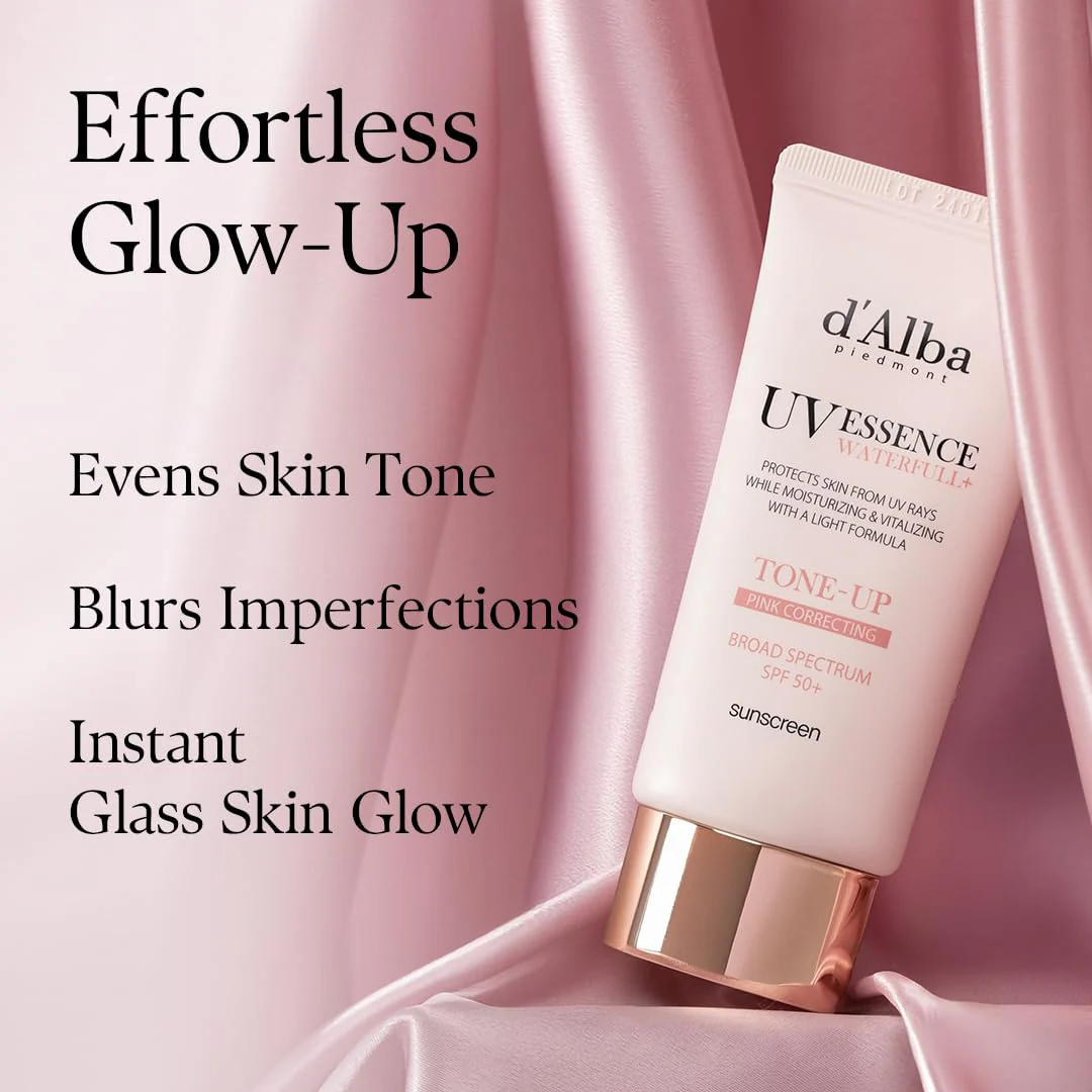 d'alba Piedmont Waterfull Tone-Up Sunscreen Serum BROAD SPECTRUM SPF 50 + Korean Sunscreen for Face, All Skin Tones (1.69 fl.oz.) - Image 5