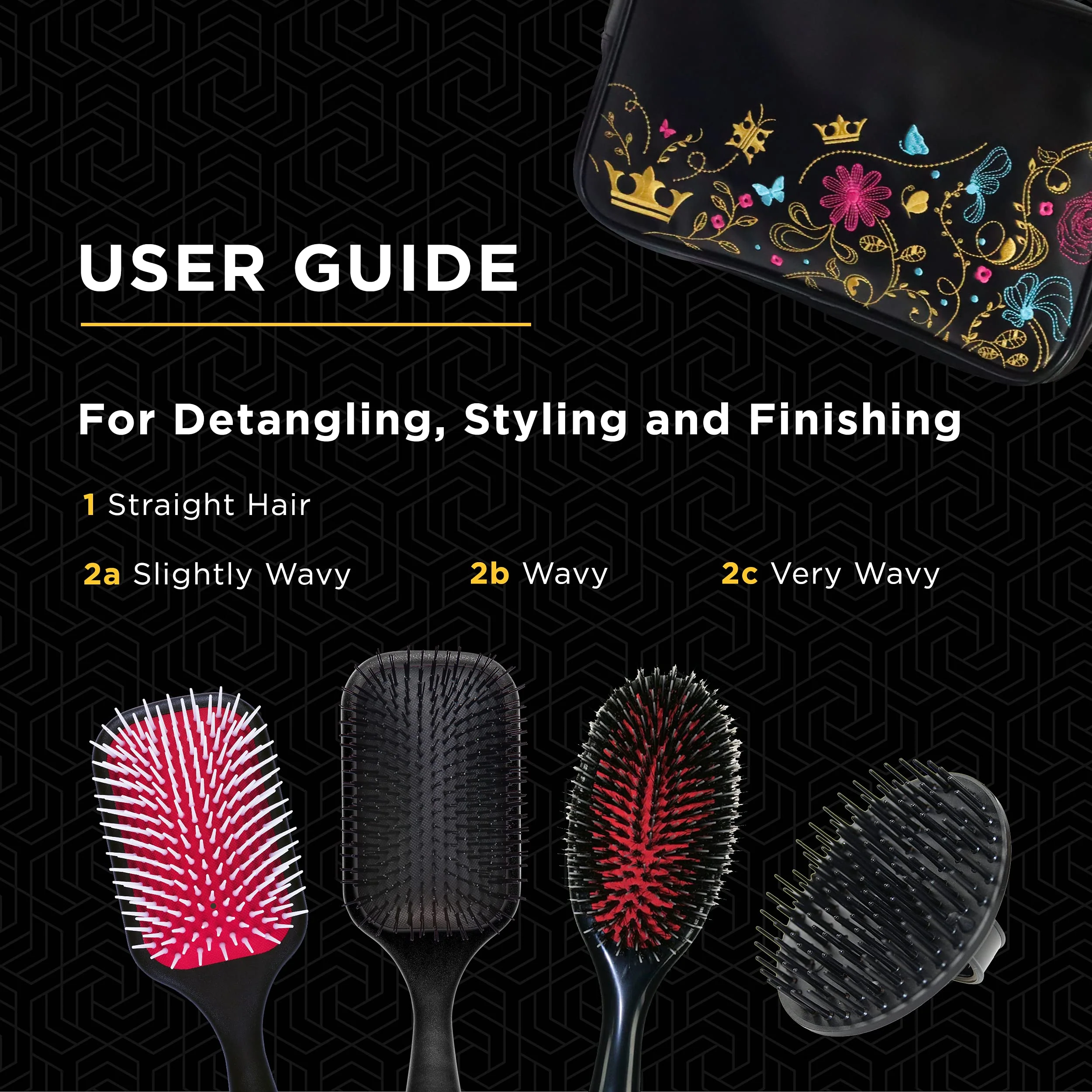 Denman Signature Styling Set - the ultimate hair brush gift set for detangling, styling and smoothing hair - Image 5