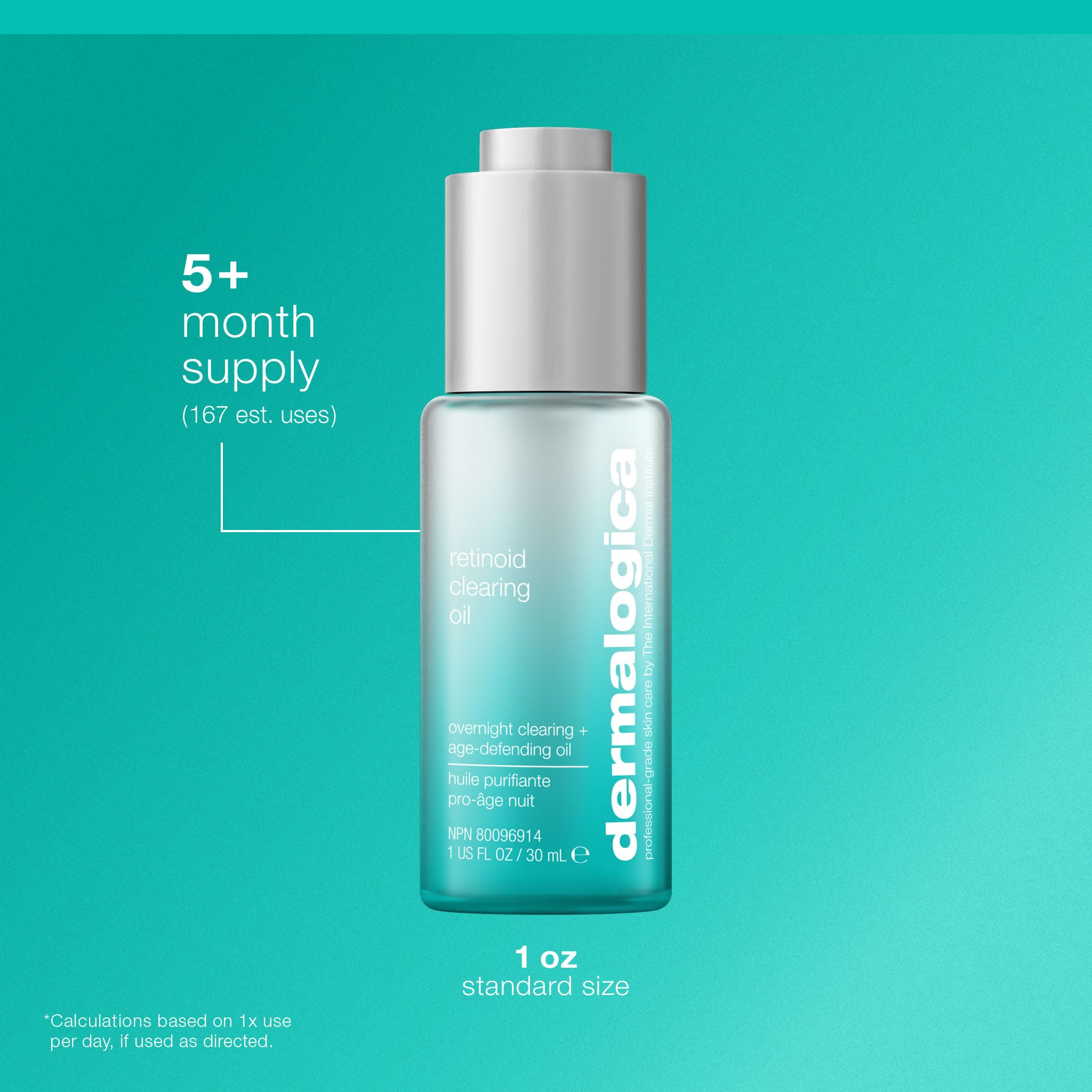 Dermalogica Retinol Clearing Oil Face Serum with Salicylic Acid - Anti-Aging Acne Treatment That Delivers Clearer, Vibrant Skin by Morning, (1 Fl Oz) - Image 5