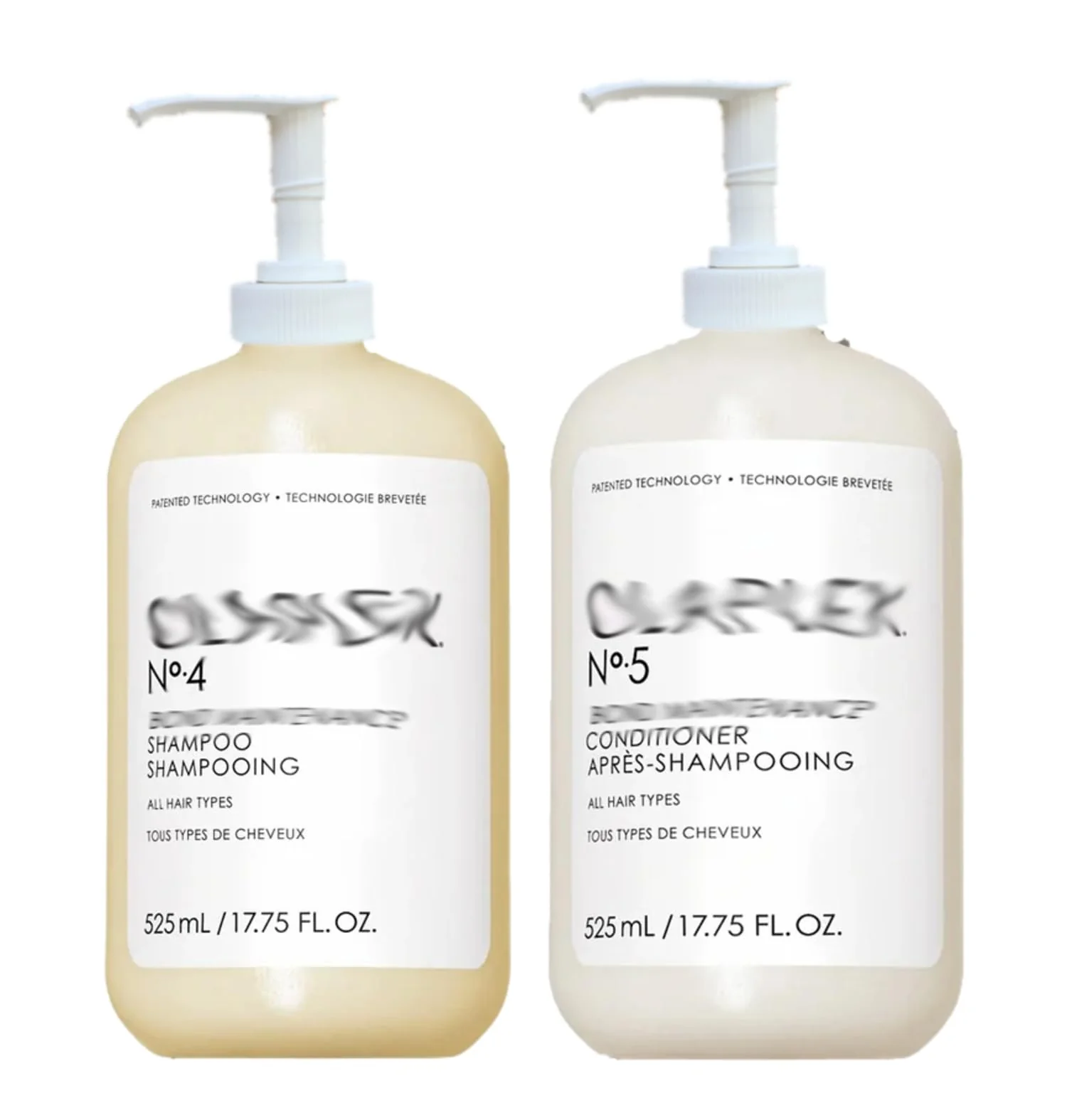 Dispenser Pumps Compatible with the New Size Jumbo Olaplex No. 4 Shampoo and No. 5 Conditioner 17.75 oz, 525 ml Size Bottles, Ultra Essentials (Two White Pumps - 4 and 5 (17.75oz Jumbo) - Image 3