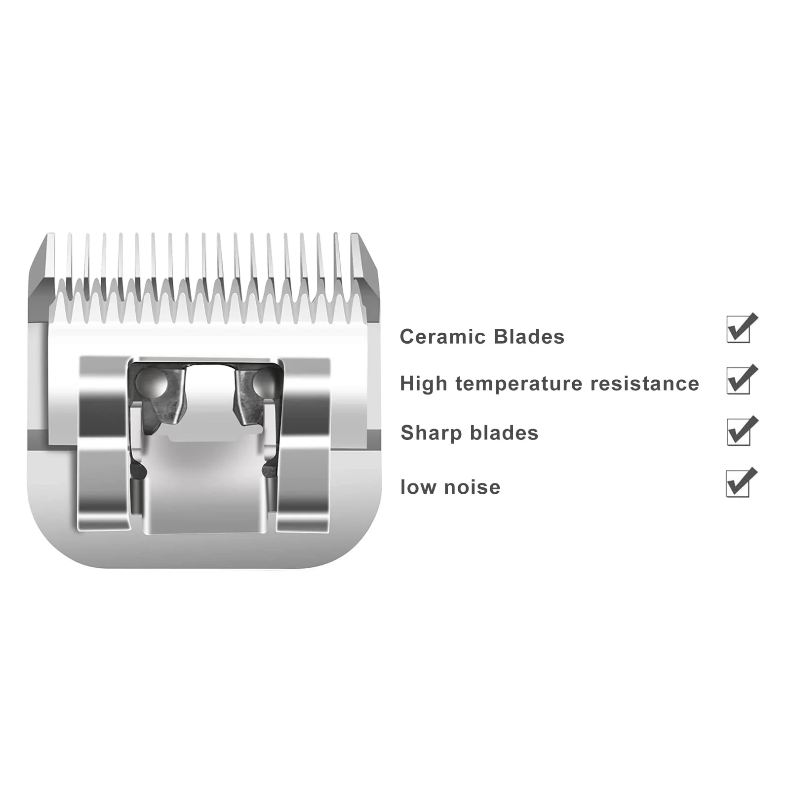 DODAER Size 7FC/5FC/4FC Detachable Pet Dog Grooming Clipper Ceramic Blades Set,Compatible with Andis,Oster A5,Wahl KM Series Clippers,Cut Length 1/8"(3.2mm) to 3/8”(9.5mm),3 Pack - Image 4