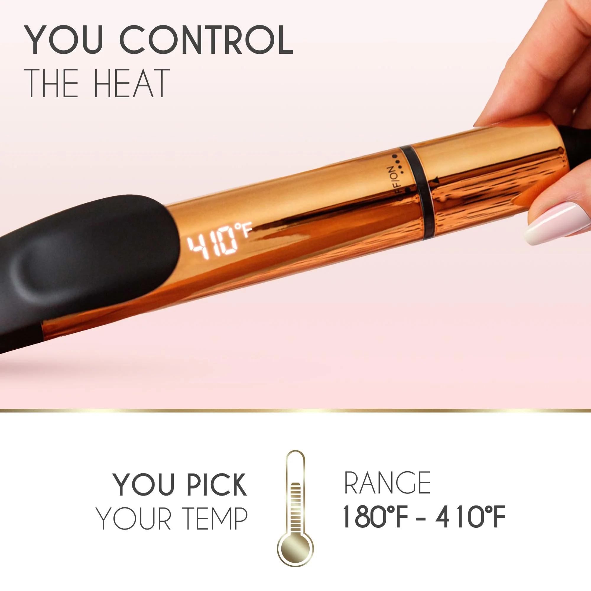 ELLA BELLA® Curling Iron 1 Inch • Professional Hair Curler • Curling Wand • Ceramic Curling Irons • Transform Your Look in Seconds • Suitable for All Hair Types • Say Goodbye to Heat Damage - Image 4