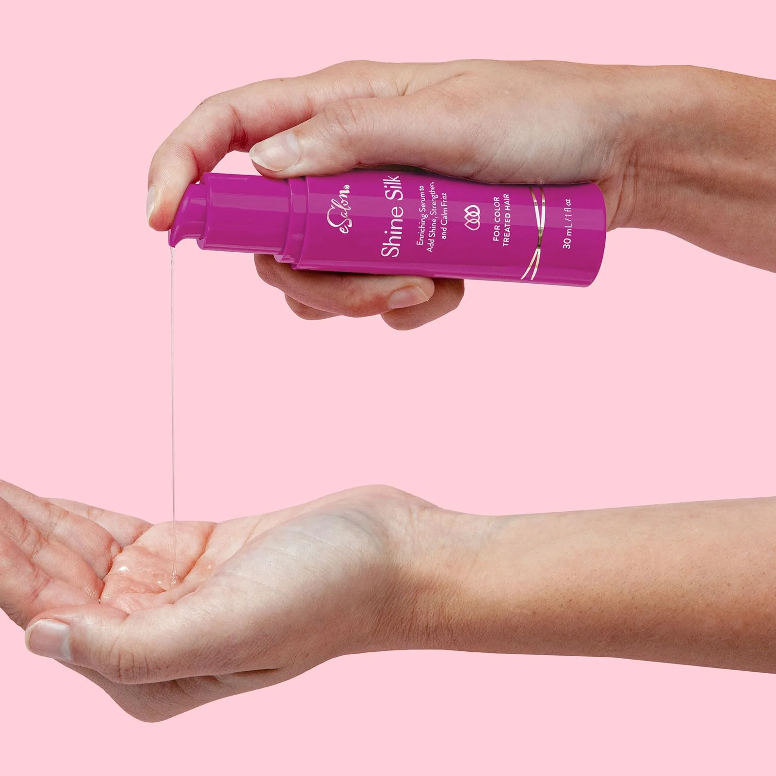 eSalon Shine Silk Hair Serum With Argan Oil 1 fl oz - Image 2