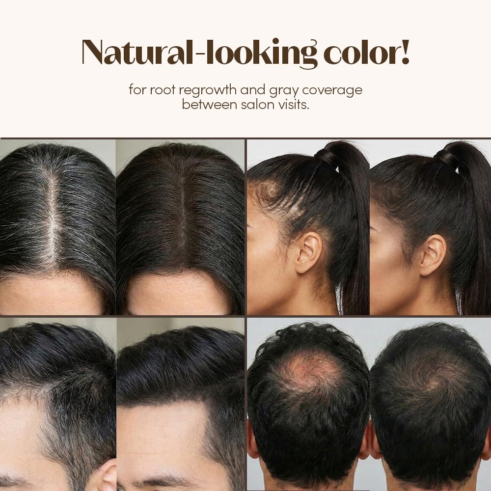 ETUDE Hair Pang Pang hairline powder Root Touch Up Hair Color, Waterproof, For Facial Makeup, Hairline and Thin Hair - Natural Black - Image 5