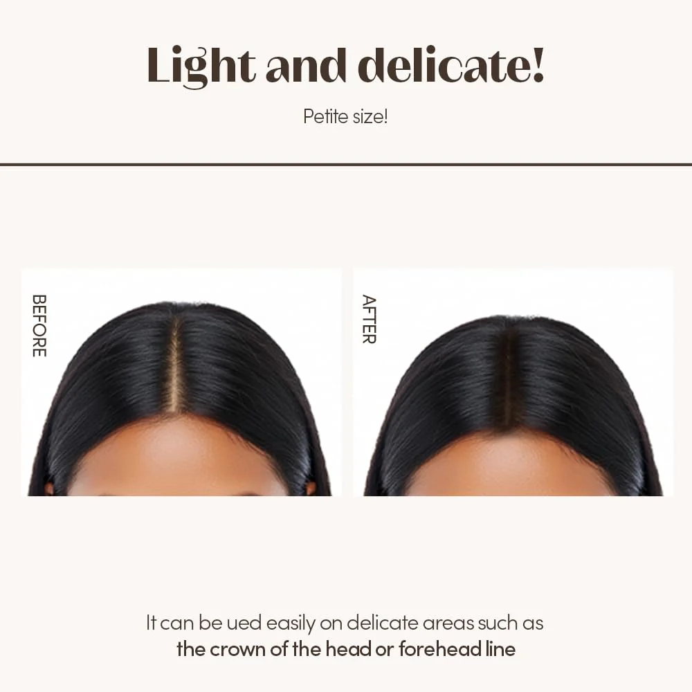 ETUDE Hair Pang Pang hairline powder Root Touch Up Hair Color, Waterproof, For Facial Makeup, Hairline and Thin Hair - Natural Black - Image 9