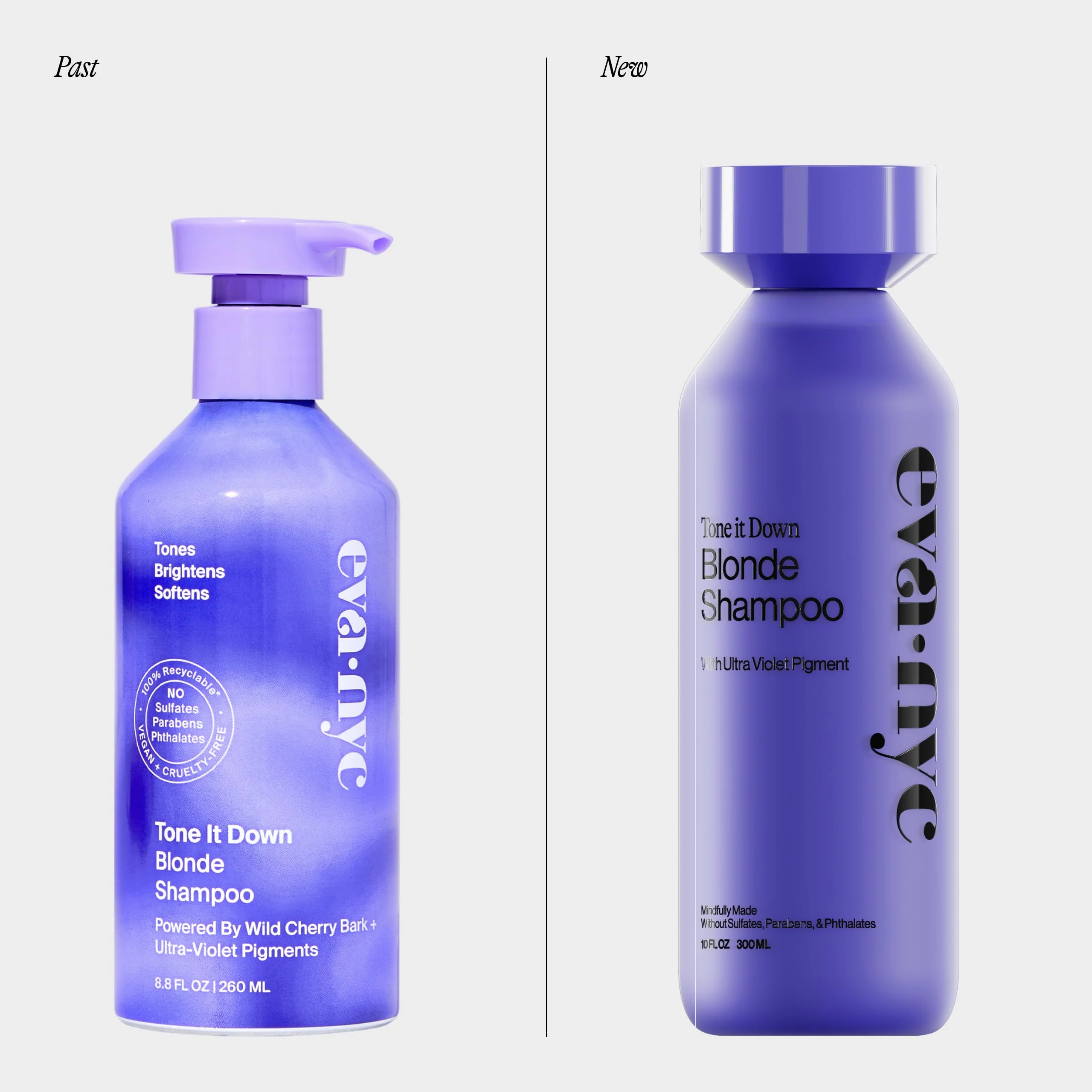 Eva NYC Purple Shampoo for Toning Blonde Hair - Gentle Formula for Blonde, Gray + Lightened Hair - Adds Shine + Softens - Anti-Brass Formula for Salon Fresh Results - Ginger Rose Scent - 10 fl oz - Image 2