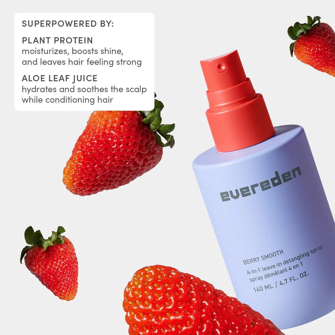 Evereden Kids Detangler Spray: 4-in-1 Leave-In Hair Spray | Detangle, Moisturize & Fight Frizz | Easily Tackle Even the Toughest Knots | Clean & Vegan All types of Hair Product for Kids - Image 7