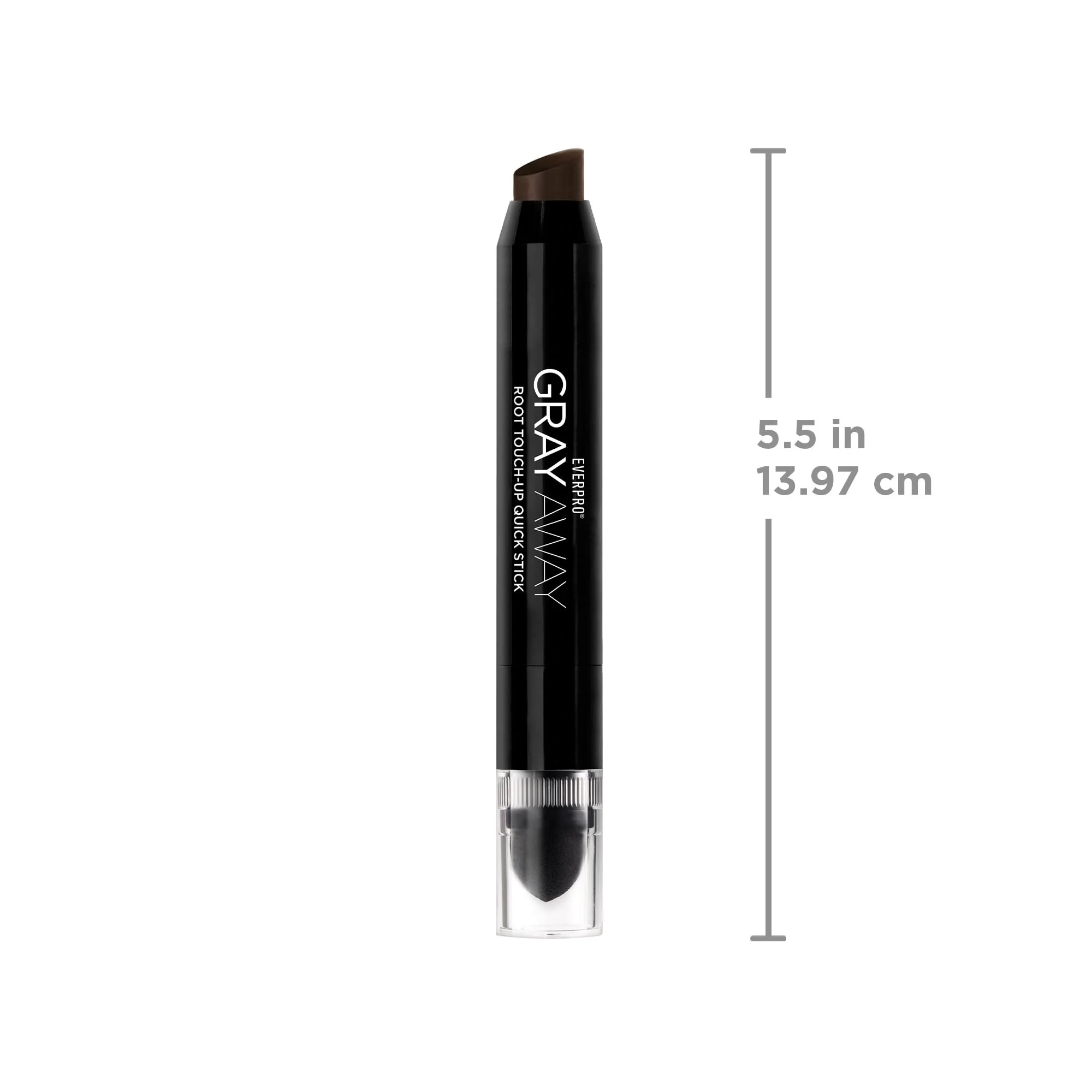 EVERPRO Gray Away Root Touchup Quick Stick, Black/Dark Brown, 0.1 Oz - Image 5