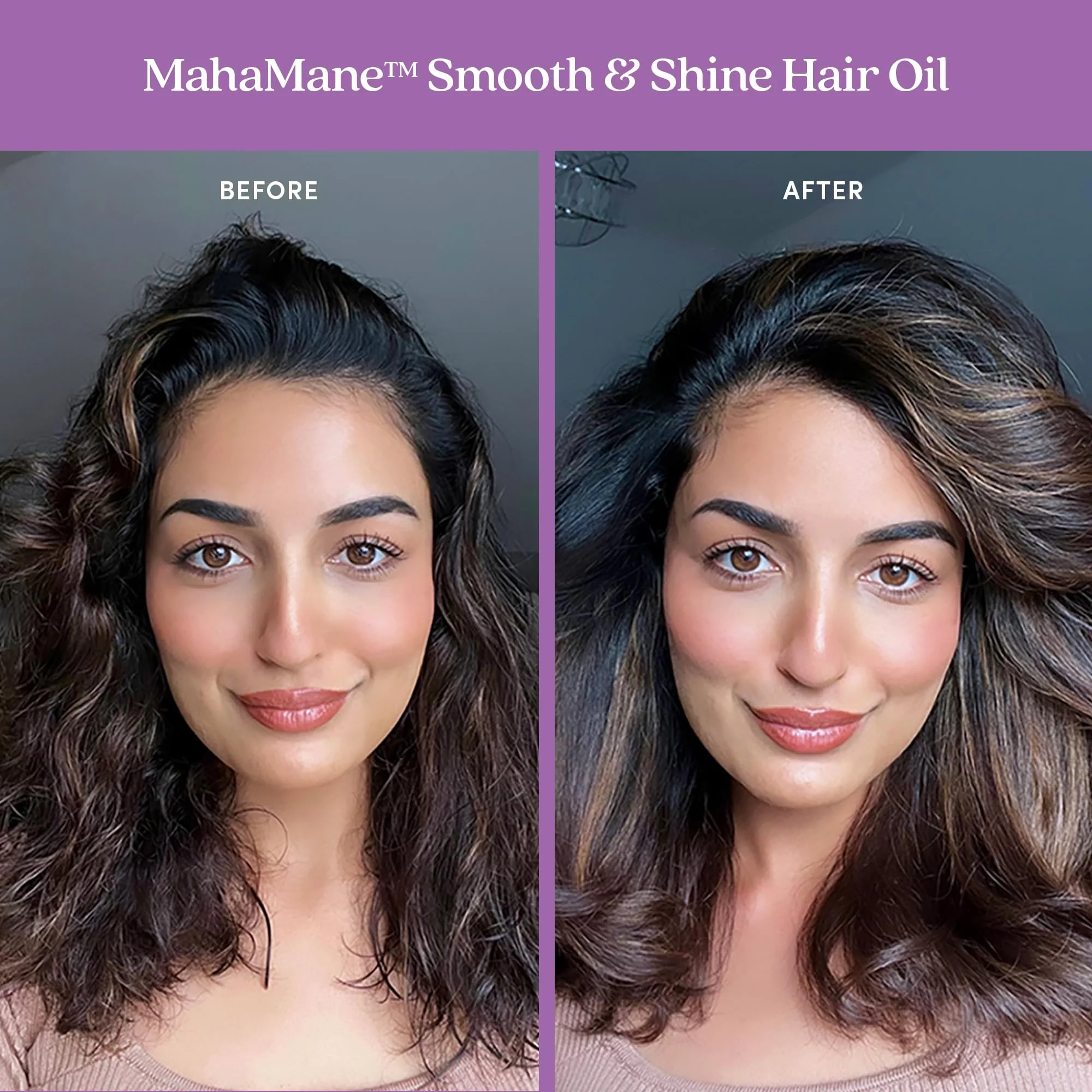 Fable and Mane MahaMane Smooth & Shine Hair Serum - Protective Oil Treatment for Dry, Damaged Hair. 1.8FL oz - Image 4