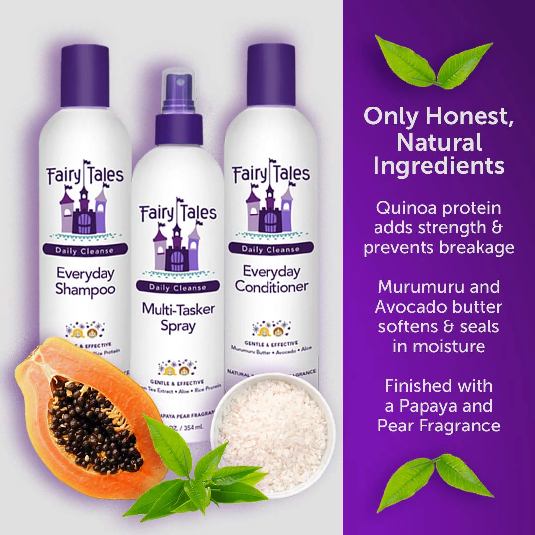 Fairy Tales Daily Cleanse Everyday Kids Shampoo - Gentle Natural Defining Shampoo, Tangle Free, Moisturizing and Hydrating Formula, Clean and Natural Ingredients -Paraben Free - 32 oz. - Image 5