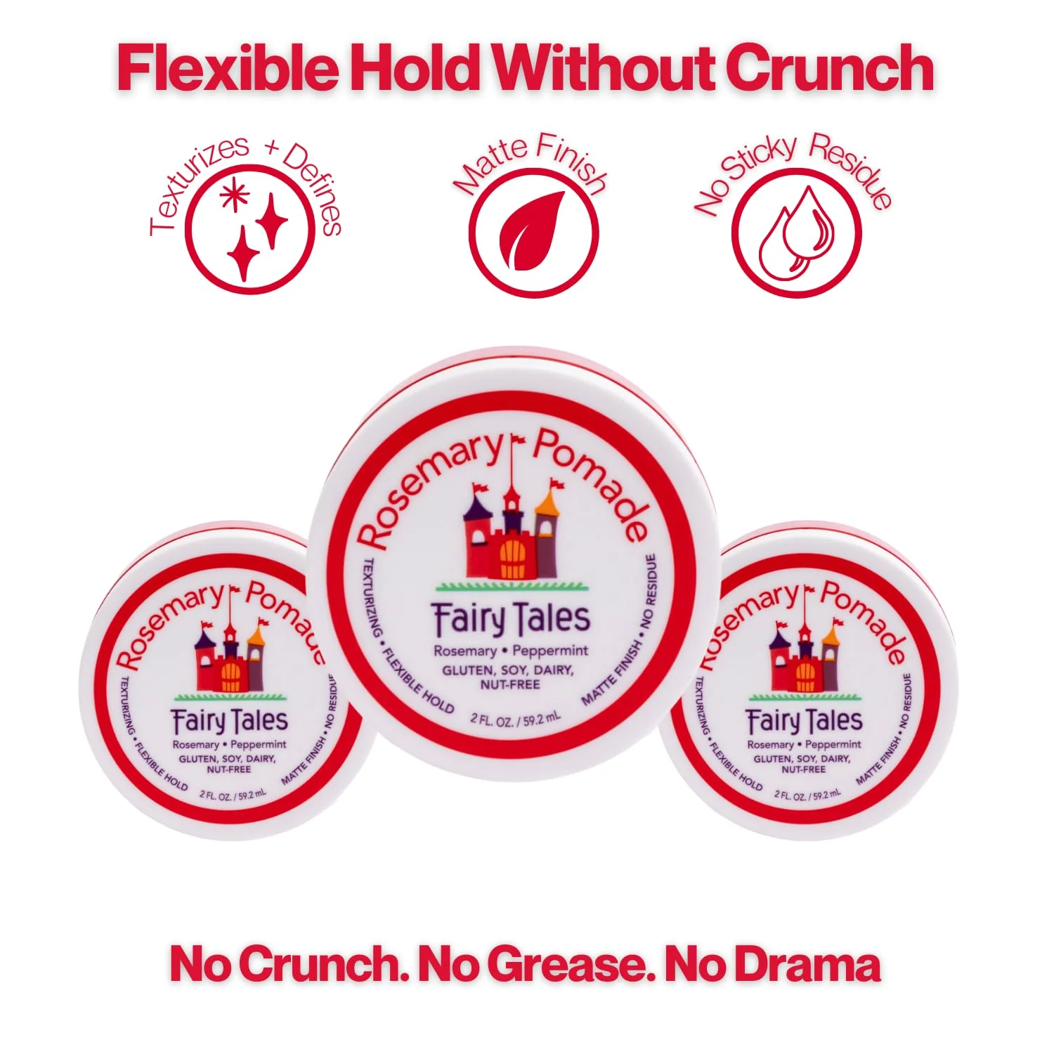 Fairy Tales Hair Care Rosemary Kids Pomade, Lightweight Non Greasy Pomade for Kids Made with Natural Ingredients - Clean Hair Care for Kids - 2 oz - Image 3