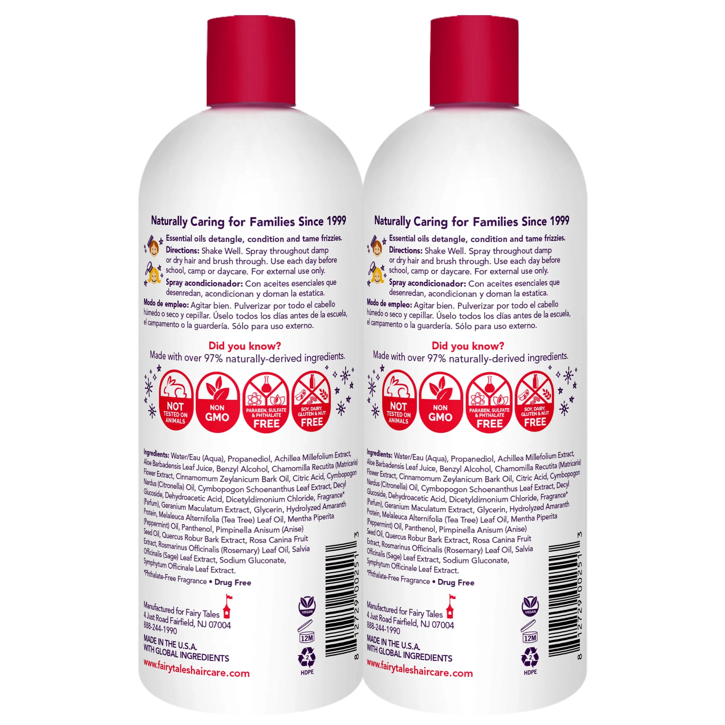 Fairy Tales Rosemary Repel Daily Kids Conditioning Spray REFILL– Kids Like the Smell, Lice Do Not, 32 fl oz. (Pack of 2) - Image 3