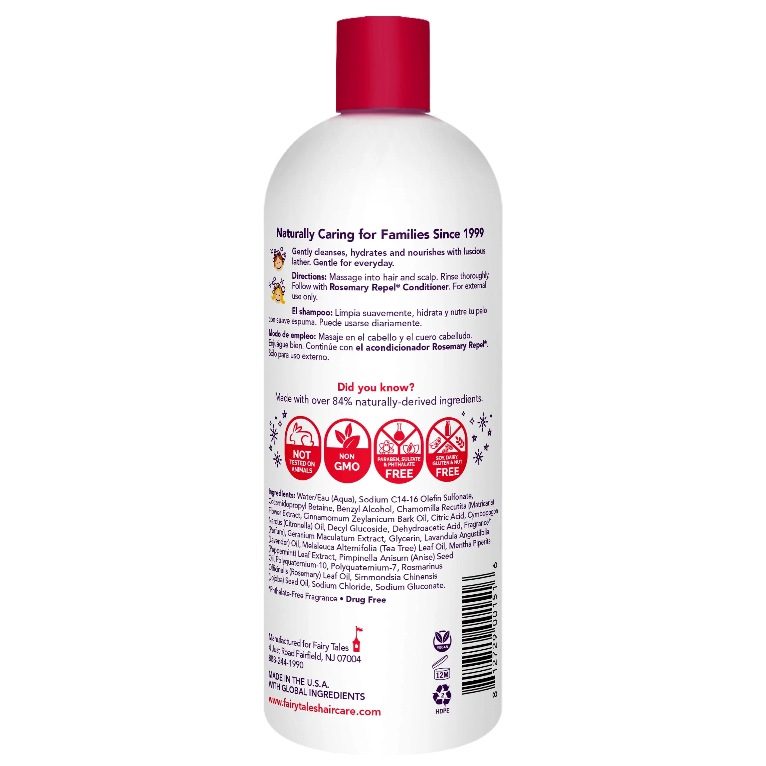 Fairy Tales Rosemary Repel Daily Kids Shampoo– Kids Like the Smell, Lice Do Not, 32 fl oz. (Pack of 1) - Image 2