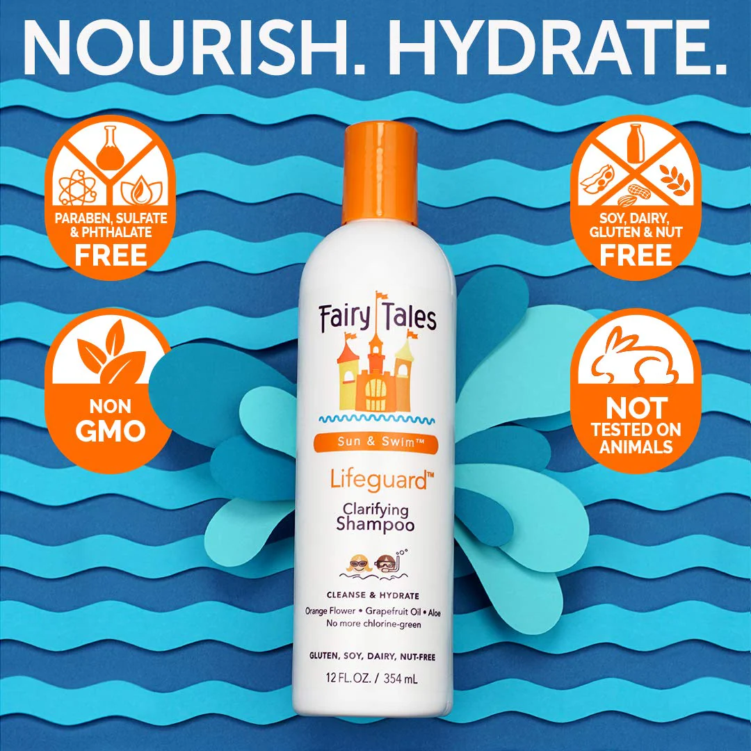 Fairy Tales Swim Shampoo 12oz and Conditioner 8oz for Kids | Made with Natural Ingredients in the USA | Chlorine Removal Swimmer Shampoo and Conditioner | No Parabens, Sulfates, or Synthetic Dyes - Image 3