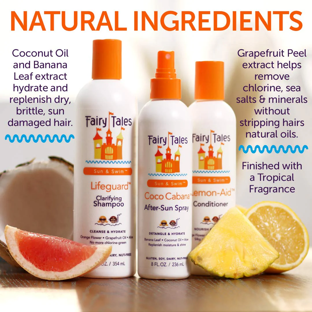 Fairy Tales Swim Shampoo 12oz and Conditioner 8oz for Kids | Made with Natural Ingredients in the USA | Chlorine Removal Swimmer Shampoo and Conditioner | No Parabens, Sulfates, or Synthetic Dyes - Image 6