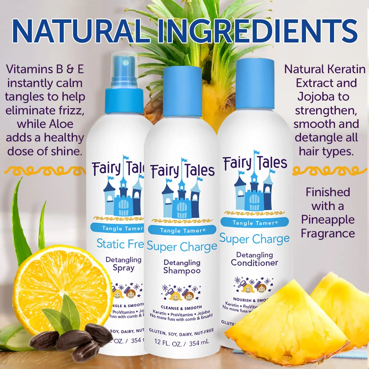 Fairy Tales Tangle Tamer Detangling Shampoo for Kids - Ultra Moisturizing and Anti Frizz Protection - Paraben Free, Sulfate Free - 12 Oz - Image 6