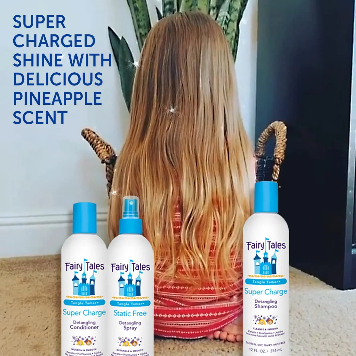Fairy Tales Tangle Tamer Super Charge - Detangling Conditioner for Kids - Paraben Free, Sulfate Free, Gluten Free, Nut Free- 32 oz - Image 10