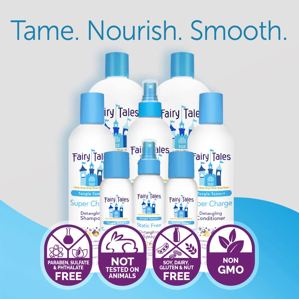 Fairy Tales Tangle Tamer Super Charge - Detangling Conditioner for Kids - Paraben Free, Sulfate Free, Gluten Free, Nut Free- 32 oz - Image 12
