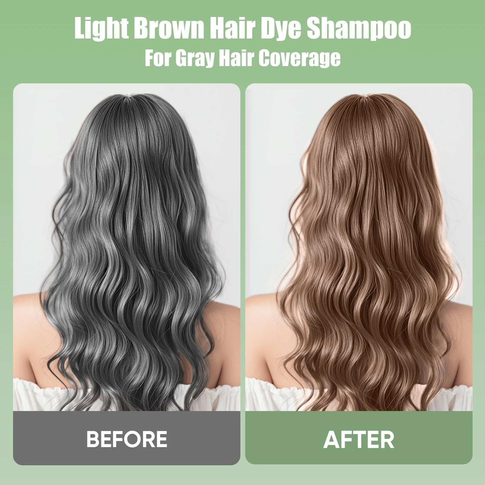 FARNDU Light Brown Hair Dye Shampoo 3 in 1 with Argan Oil – 10-15 Min Gray Coverage, Natural Instant Hair Color Shampoo for Women and Men, Ammonia & Paraben Free, Long-Lasting Up to 6 Months - Image 8