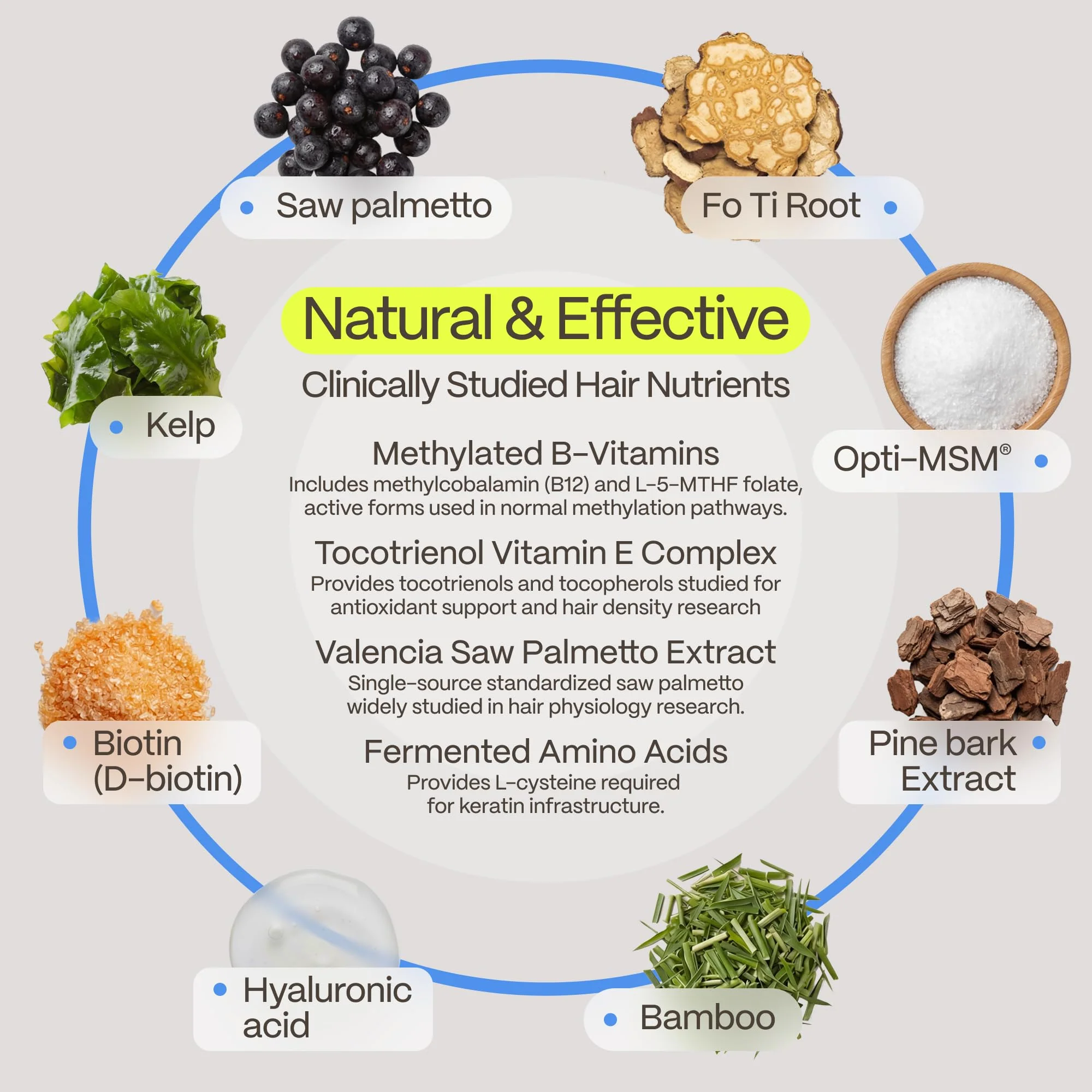 FoliGROWTH® Hair Growth Supplement for Women & Men | For Thicker, Fuller Hair | American Hair Loss Association Approved | Supports Thinning Hair - Image 5