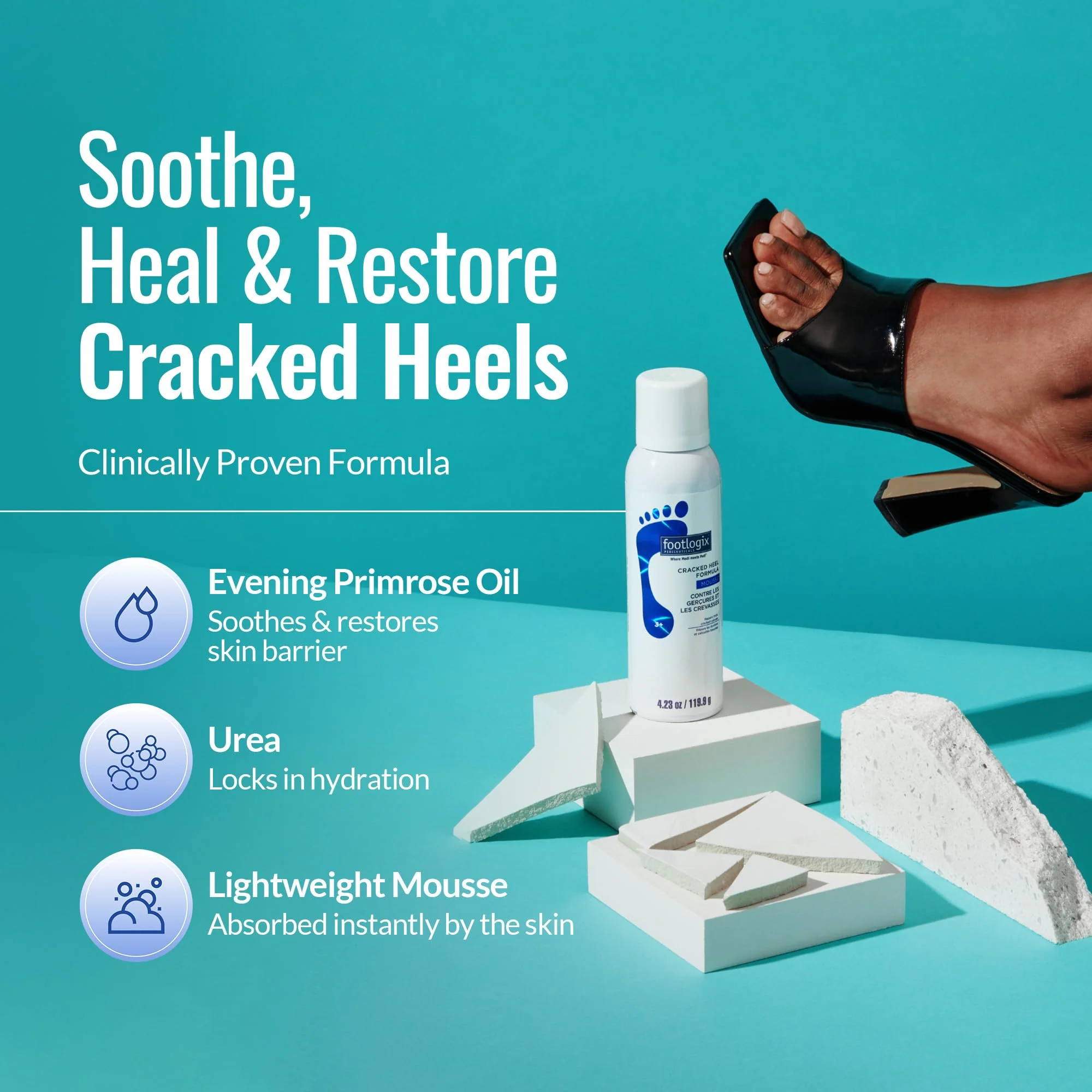 FOOTLOGIX Cracked Heel Formula, White 4.23 Ounce - Image 7