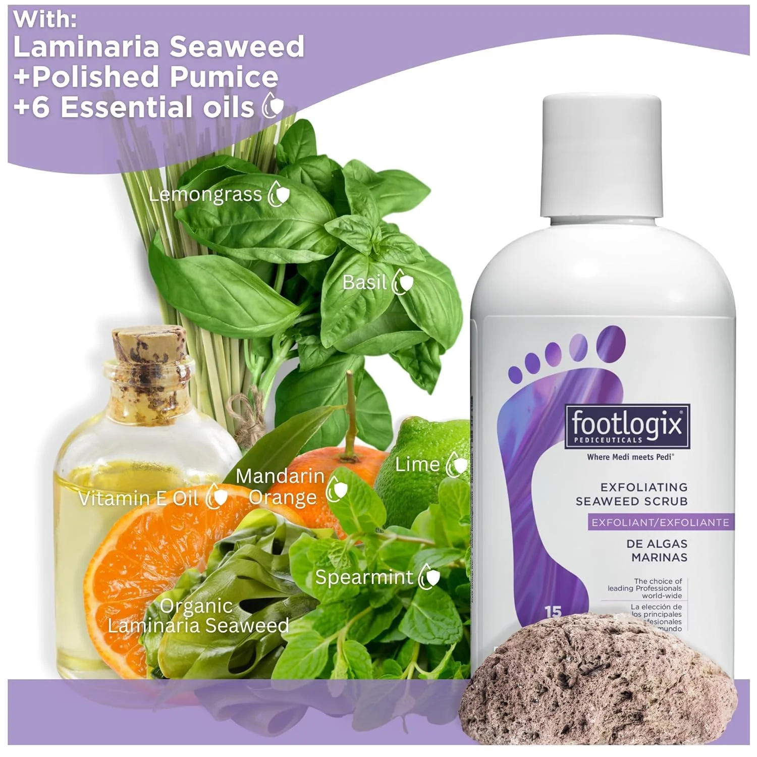FOOTLOGIX Exfoliating Seaweed Scrub, 8.45 oz - Image 3