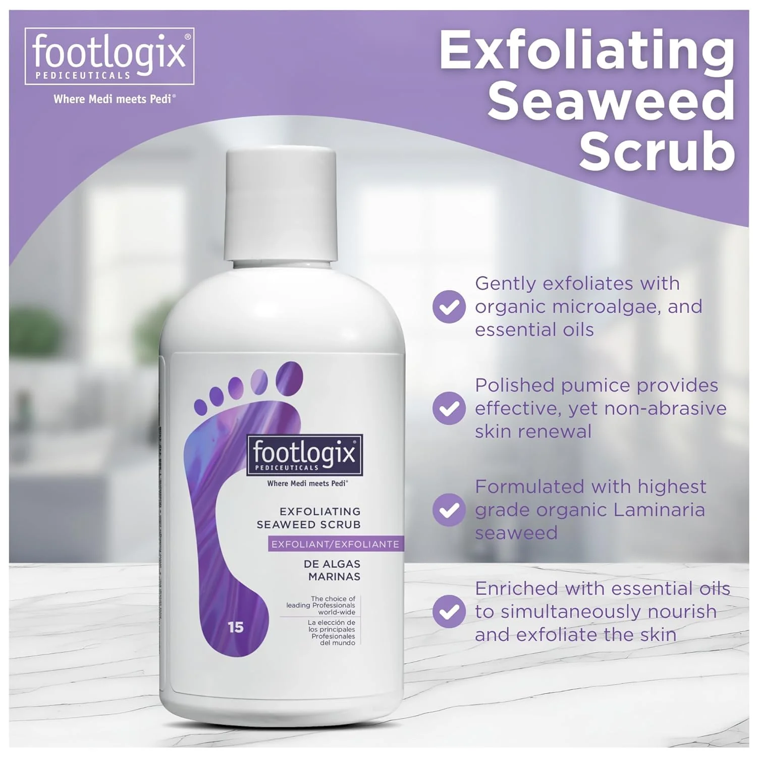 FOOTLOGIX Exfoliating Seaweed Scrub, 8.45 oz - Image 4