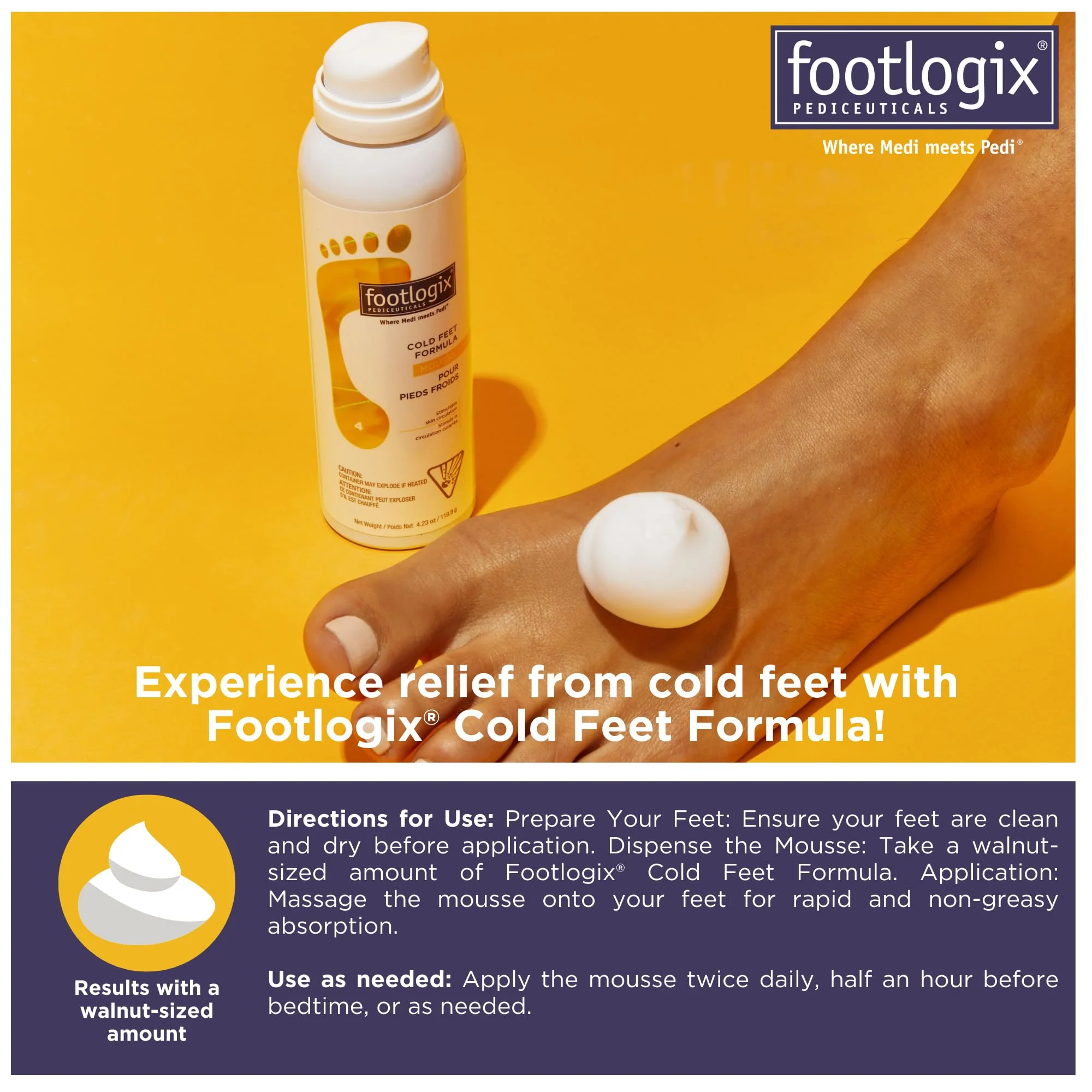 Footlogix Specialty Cold Feet Formula, 4.23 Ounce - Image 7
