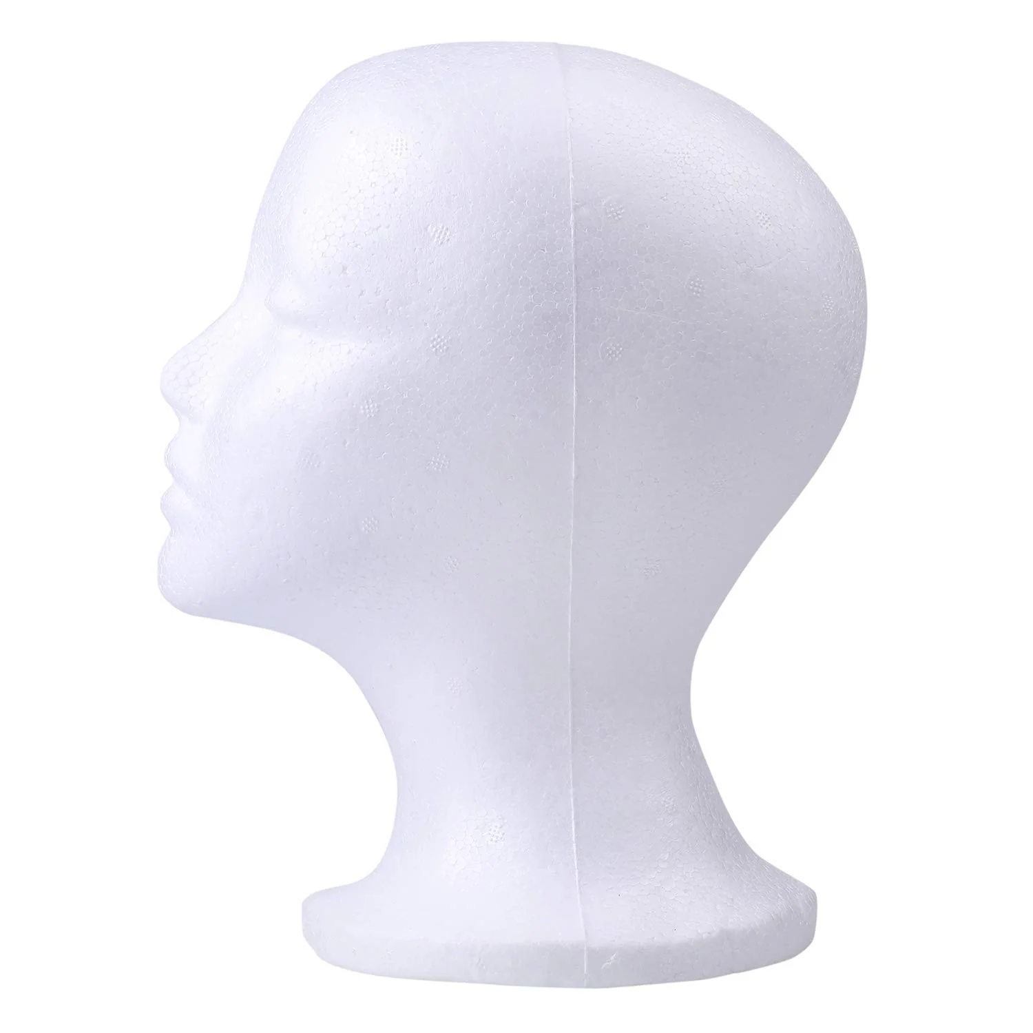 Foraineam 3 Pieces Foam Mannequin Head Wig Head, Female Mannequin Wig Display Stand Holder, Cosmetics Model Head White Foam Heads for Glasses Mask Hat Headband Hairpieces and More - Image 3