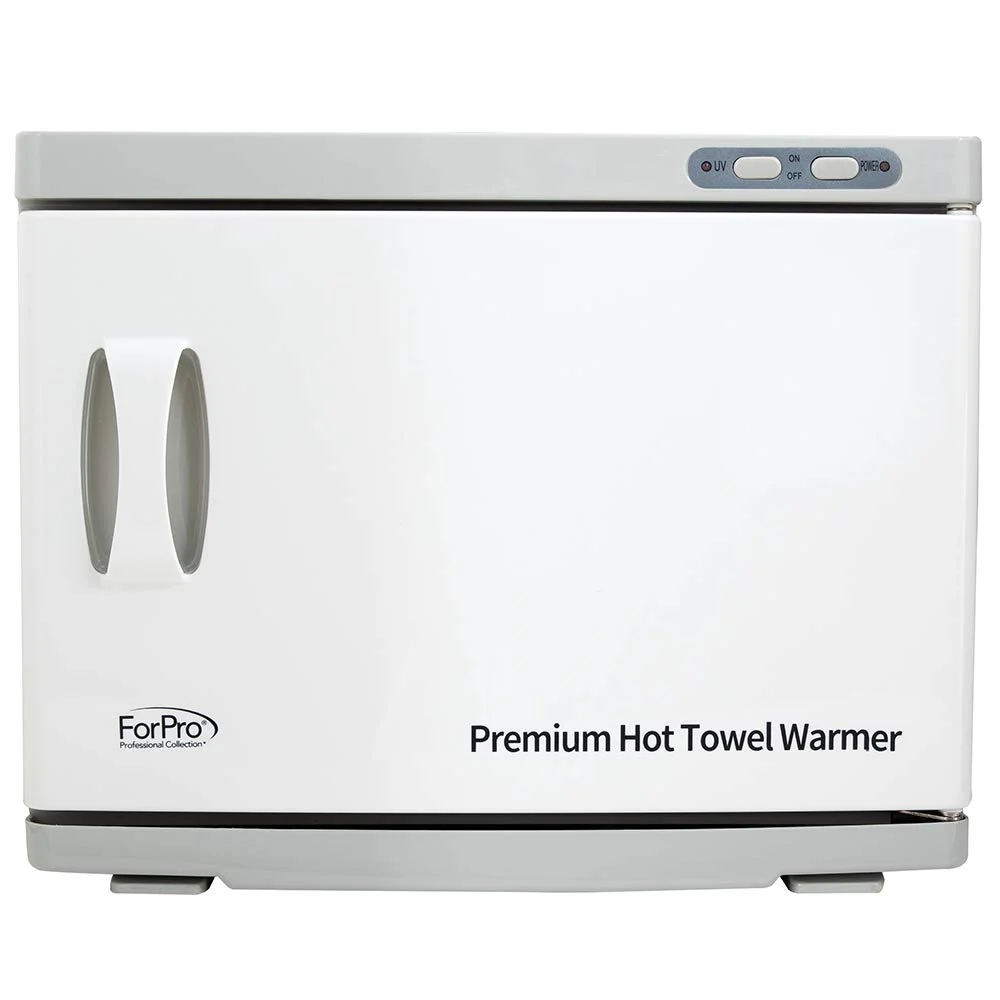 ForPro Professional Collection Premium Hot Towel Warmer, 23L Extra Large Capacity, Two Stainless Steel Racks, White - Image 3