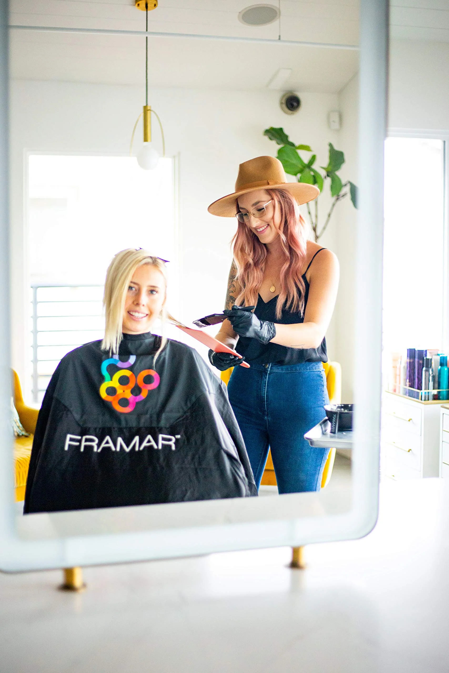 FRAMAR Balayage Board and Paddle Set - Long & Short Foil Board For Highlights, Highlighting Board, Textured Surface Improves Grip, Faster, Smoother Workflow, Curved for Closer-to-Head Use – 2 Pack - Image 5