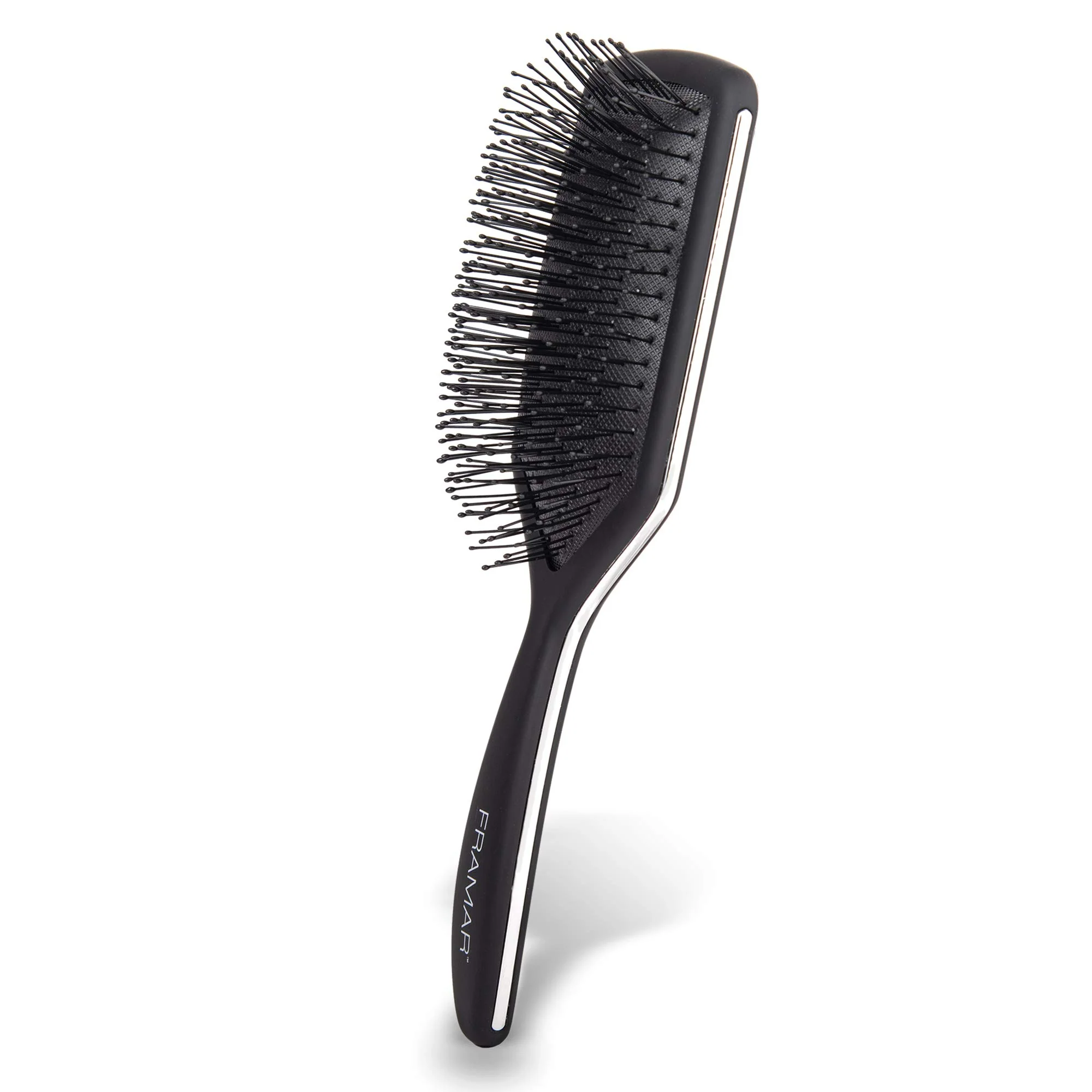 FRAMAR Black Paddle Hair Brush For Women – Wet Paddle Brush Detangler For Thick Hair Brushes For Women, Hairbrush – Reduces Breakage - Image 2