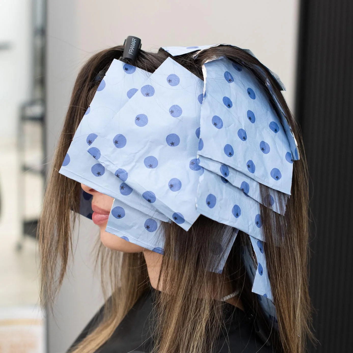 FRAMAR Blueberry Hair Foil – Hair Foils For Highlighting, Pop Up Foil For Hair Highlighting, Salon Foils For Hair Highlighting Kit, Long Hair Foils For Bleach, Salon Foils For Hair Stylist – 500 - Image 2