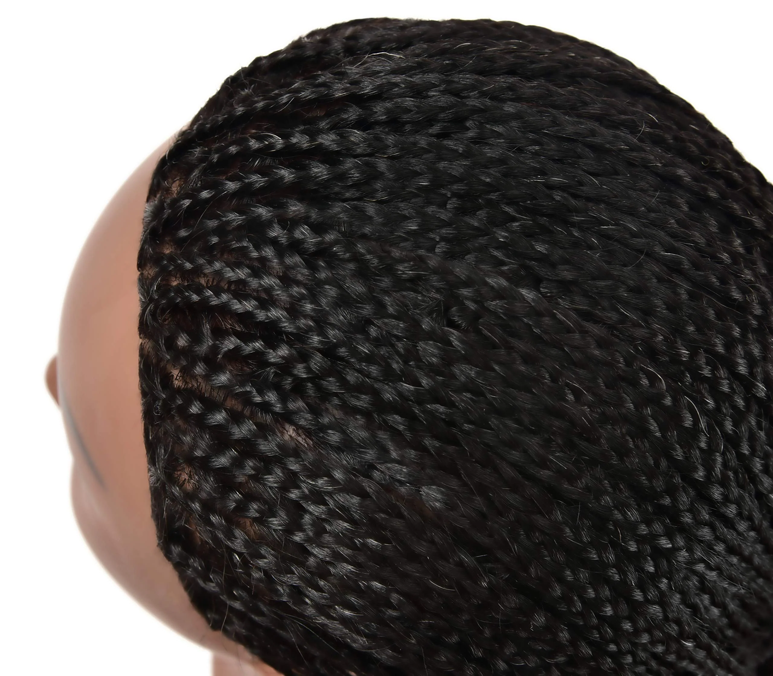 FUTAI African American Mannequin Head 100% Real Human Hair Manikin Doll Style Head for Practice Braiding Styling Cosmetology Training with Stand - Image 4