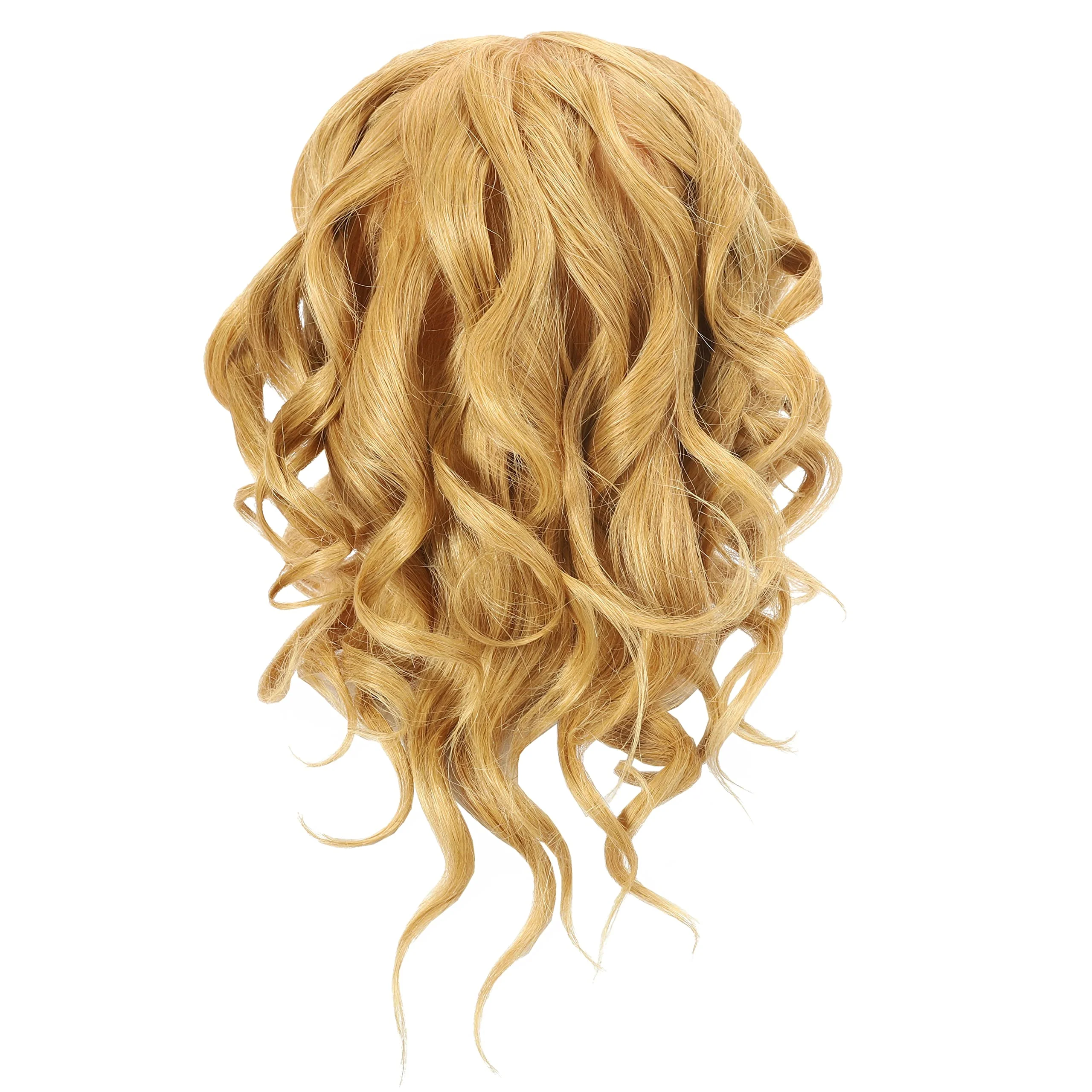 FUTAI Mannequin Head 100% Real Human Hair Manikin Doll Style Head for Bleaching Dyeing Curling Cutting Braiding Styling Updos Practice Cosmetology Training Display with Stand - Image 4