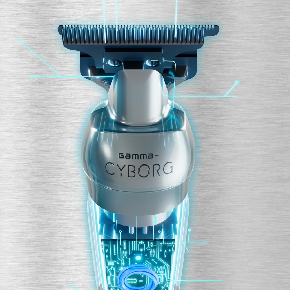 GAMMA+ Cyborg Professional Metal Cordless Ergonomicl Hair Trimmer with Digital Brushless Motor - Image 3