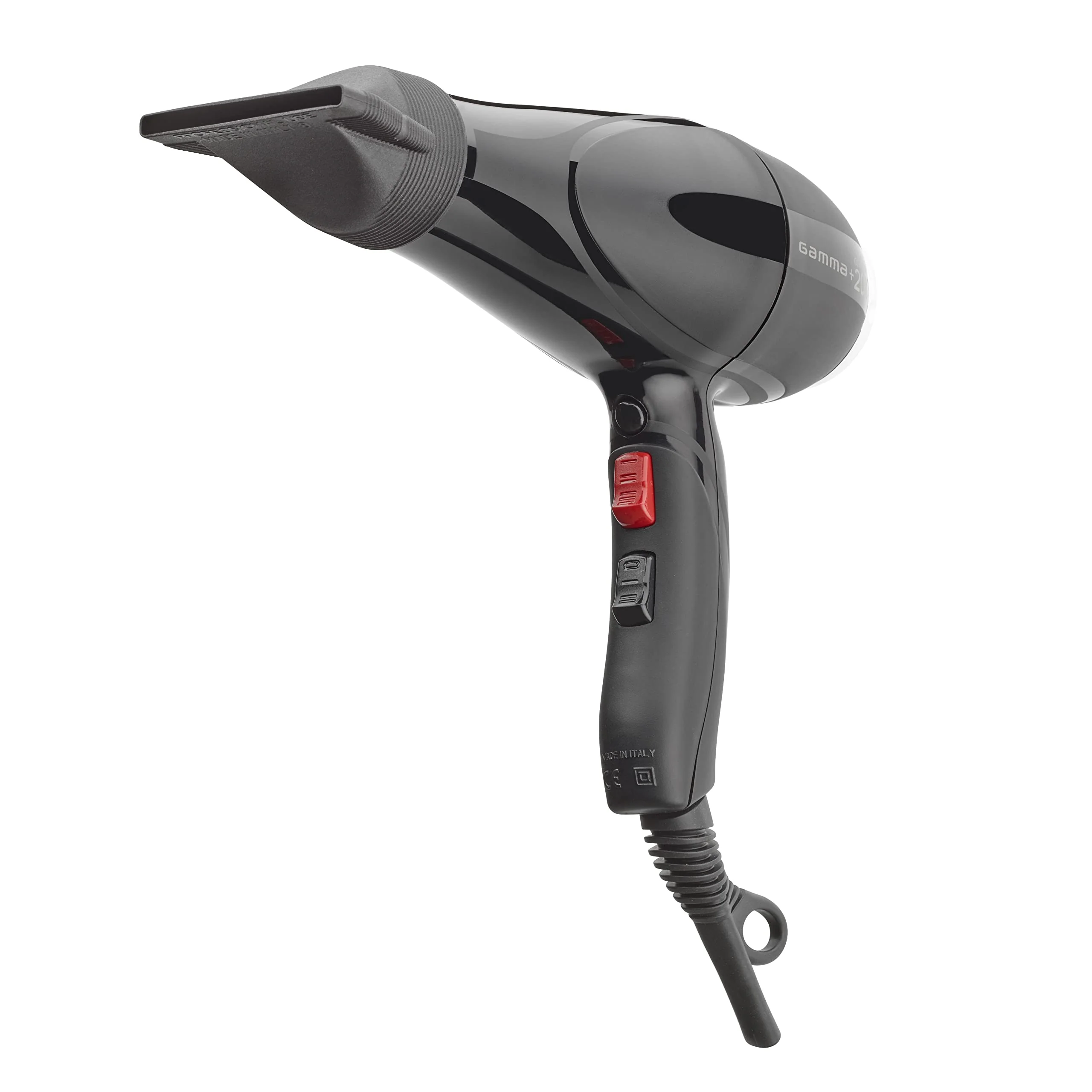 GAMMA+ Professional Absolute 2000 Hair Dryer Black, 2 Concentrator Nozzles - Image 3