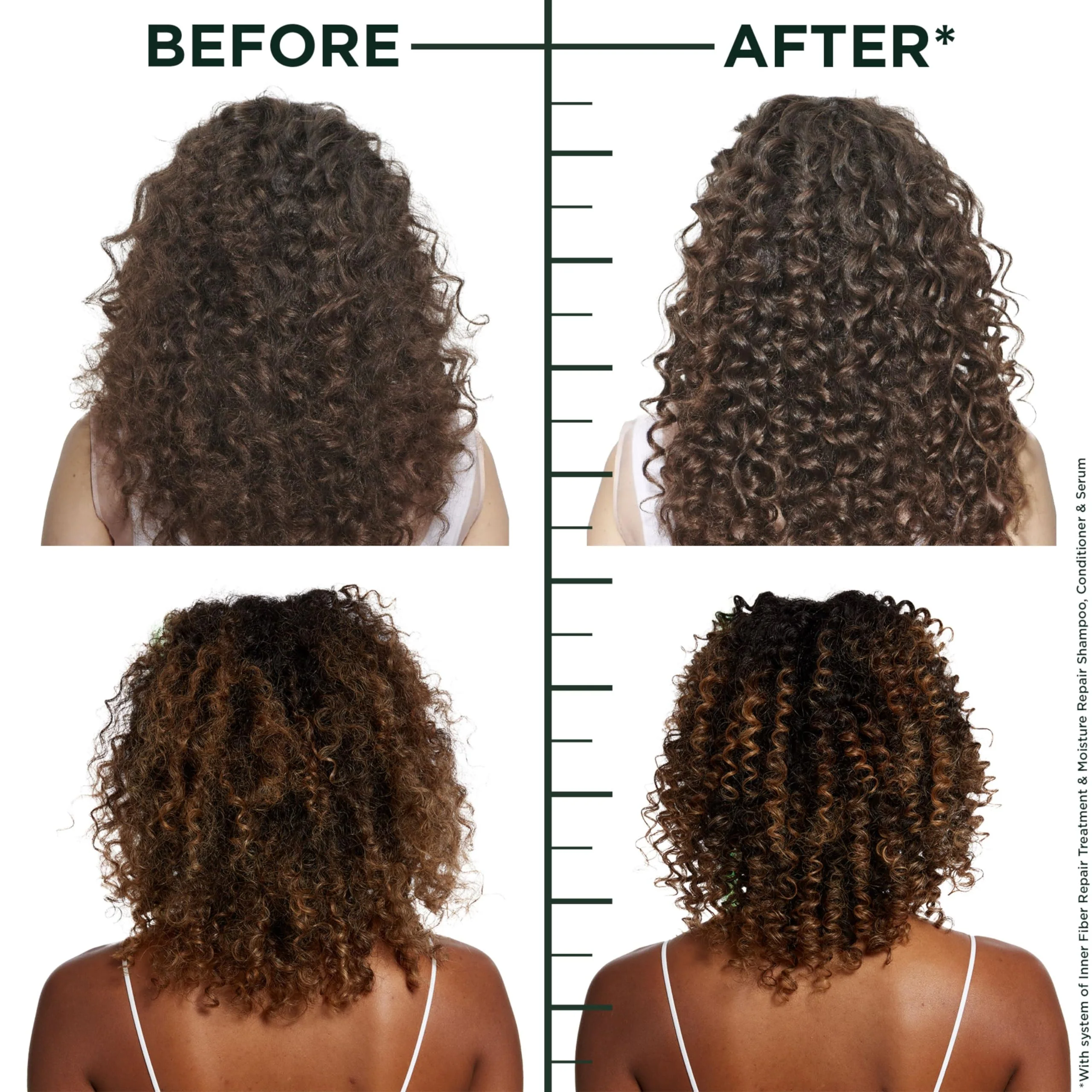 Garnier Fructis Hair Filler Moisture Repair Serum Treatment, Moisturizing Hair Serum for Curls and Waves with Hyaluronic Acid, 3.75 Fl Oz, 1 Count - Image 2