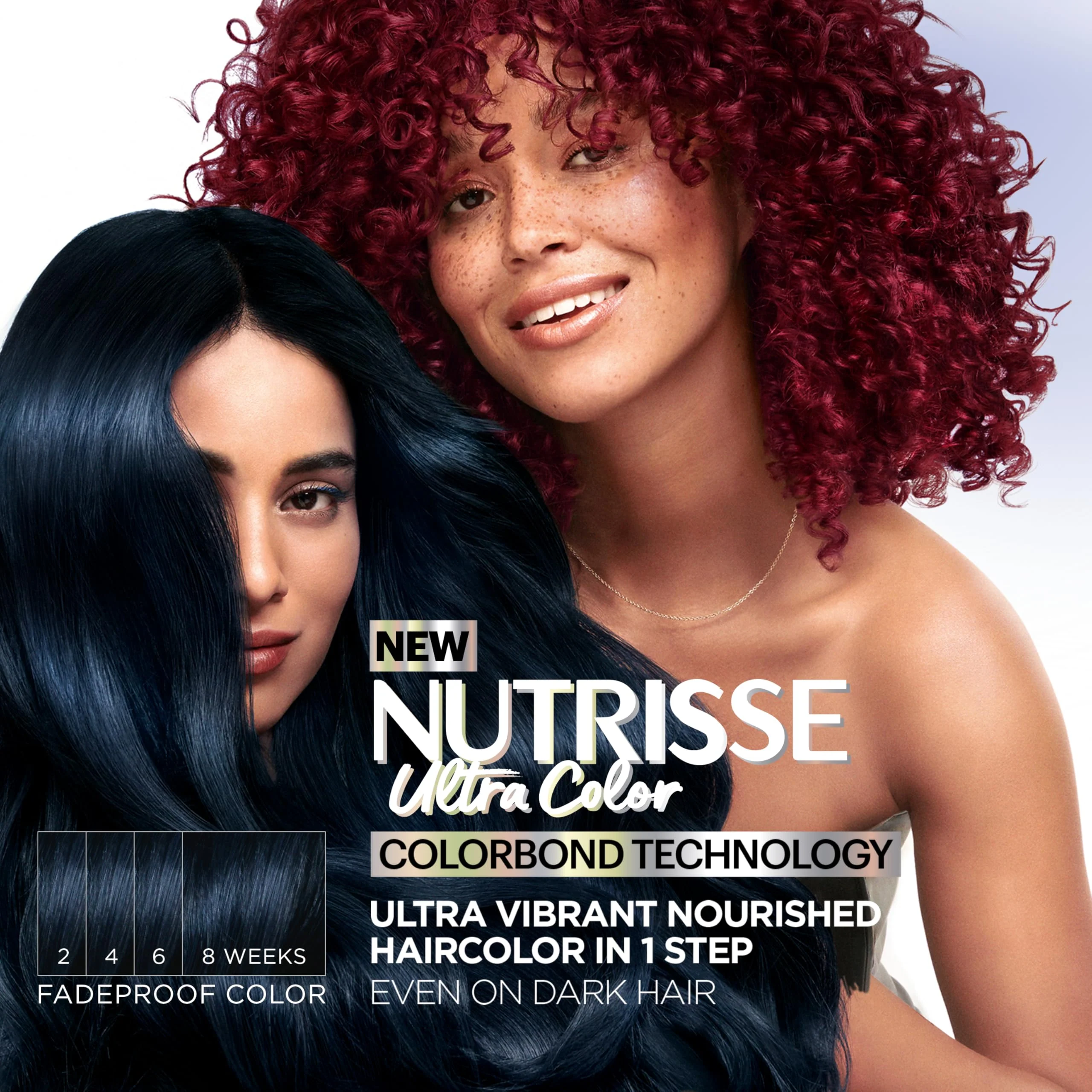 Garnier Nutrisse Ultra Color Hair Color, Permanent Hair Dye for Up to 8 Weeks of Bold, Vibrant, Fade-Resistant Results, Vegan & Cruelty-Free, R2 Medium Intense Auburn (Goji Berry), 1 Count - Image 2