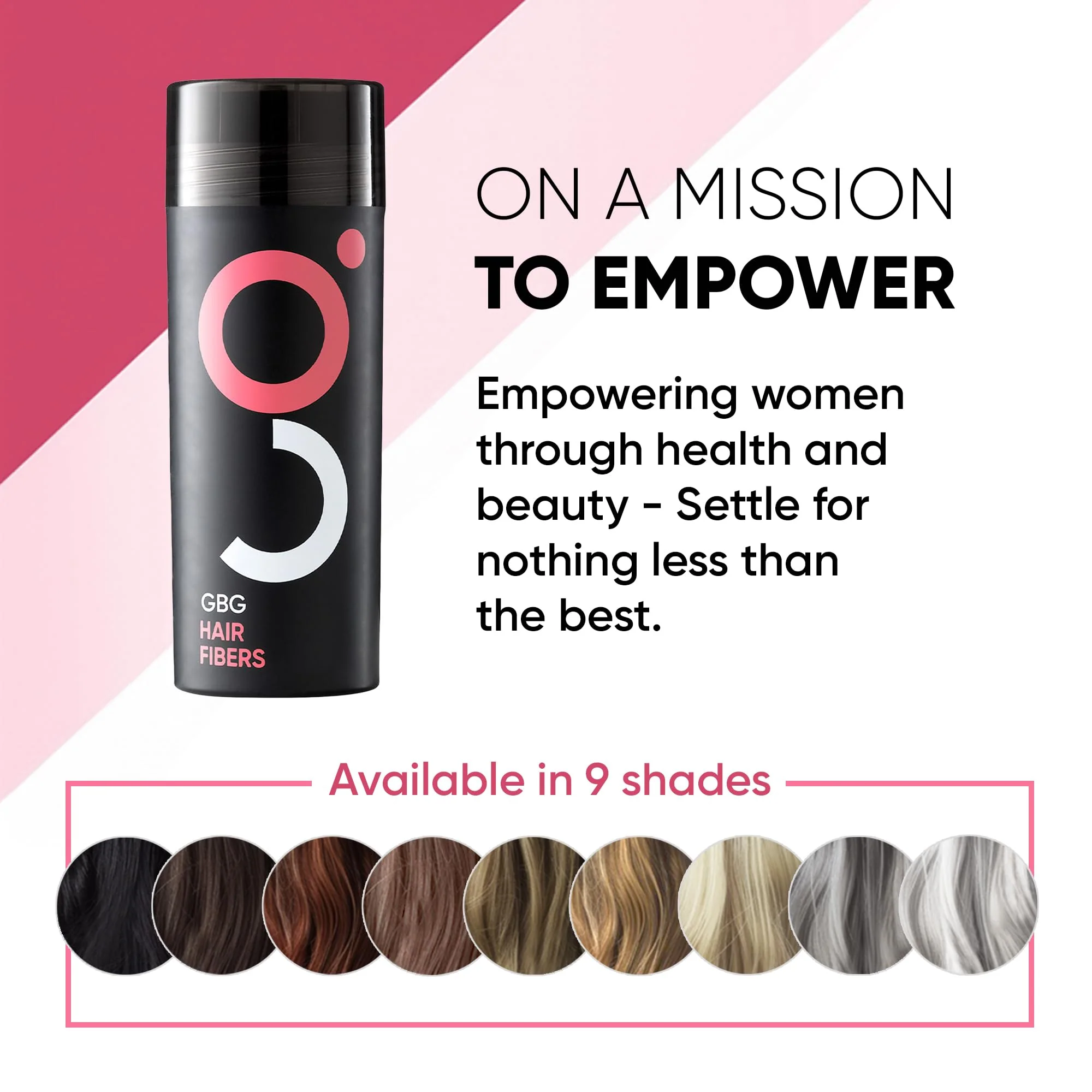 GBG Hair Fibers for Thinning Hair & Bald Spots (Medium Brown) - 25g Bottle - Conceals Hair Loss - Instant Cover Up & Volume in 30 Seconds, Hair Powder for Women & Men - Cruelty Free - Image 6