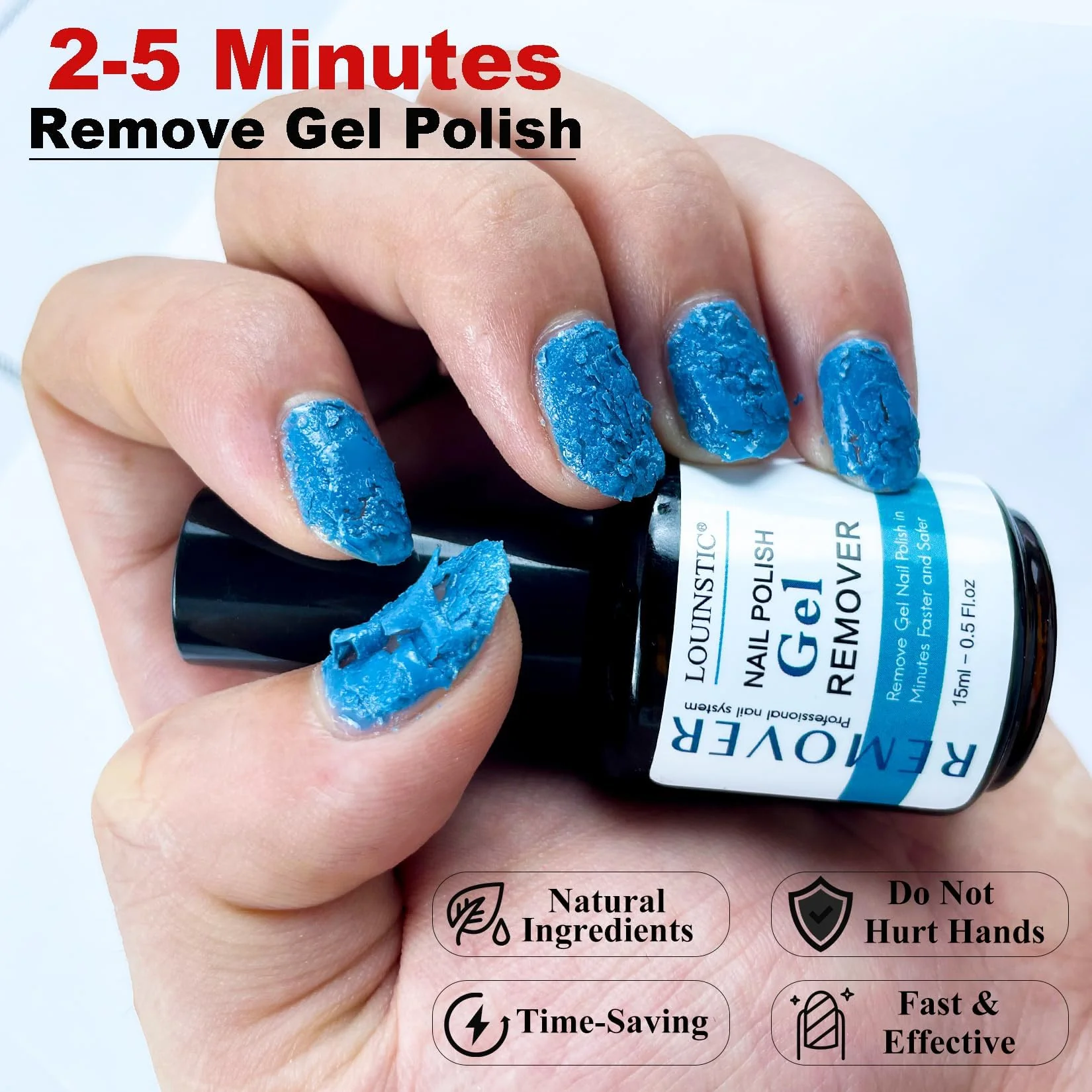 Gel Polish Remover, Gel Remover Kit Includes Cuticle Oil for Nail & Nail Polish Remover Tool No Soaking or Wrapping Removes Gel Polish in 2-5 Minutes - Image 9