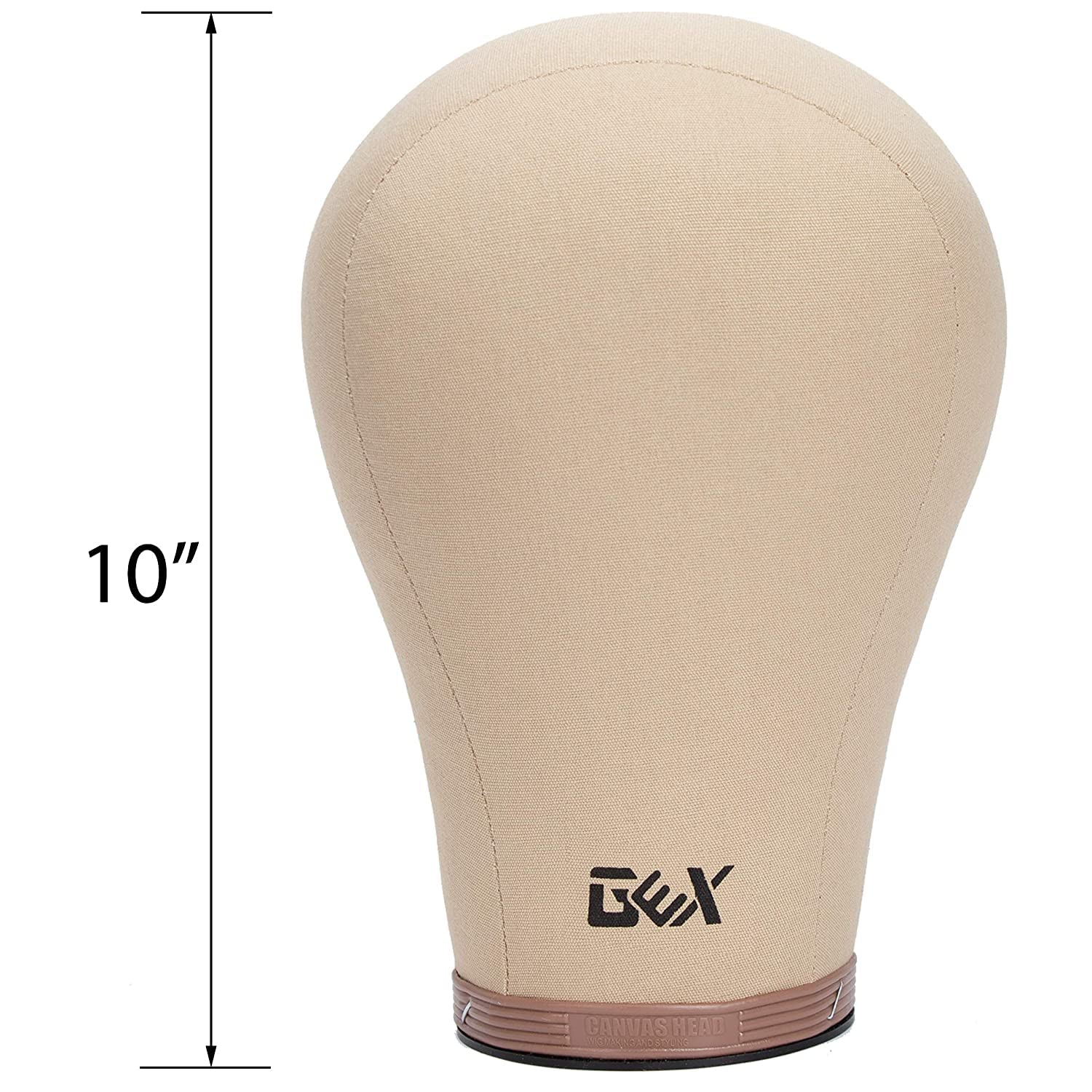 GEX 22" Canvas Cork Wig Head with 55" Mannequin Tripod For Wig Making Cosmetology Hairdressing Display Training Doll Head Adjustable Alloy Stand - Image 5