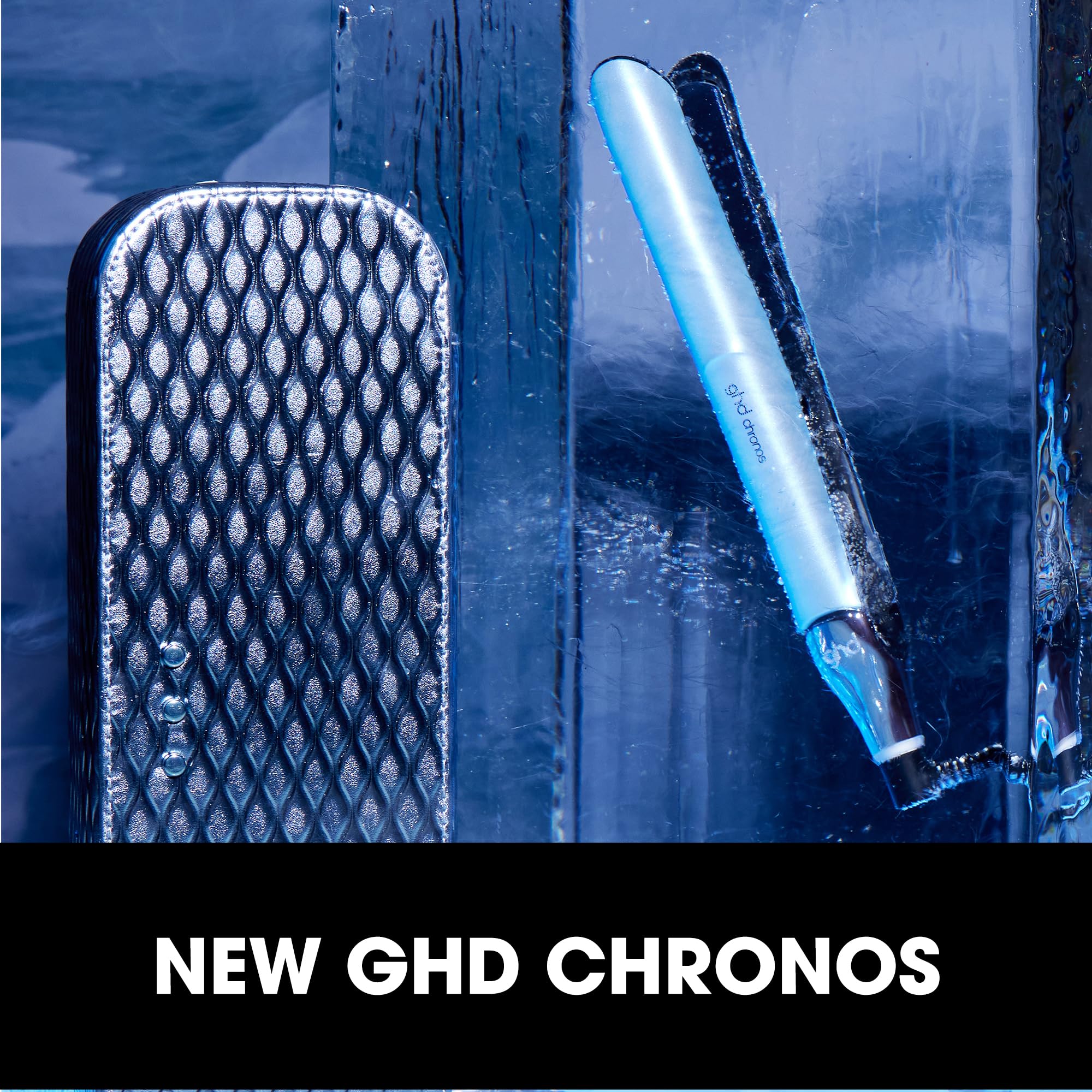 ghd Chronos Styler - 1” Smart Flat Iron Hair Straightener with HD Motion-Responsive Technology, Faster Styling, 24-Hour Results, More Shine, Less Frizz, and No Extreme Heat Damage - ICY Blue - Image 6