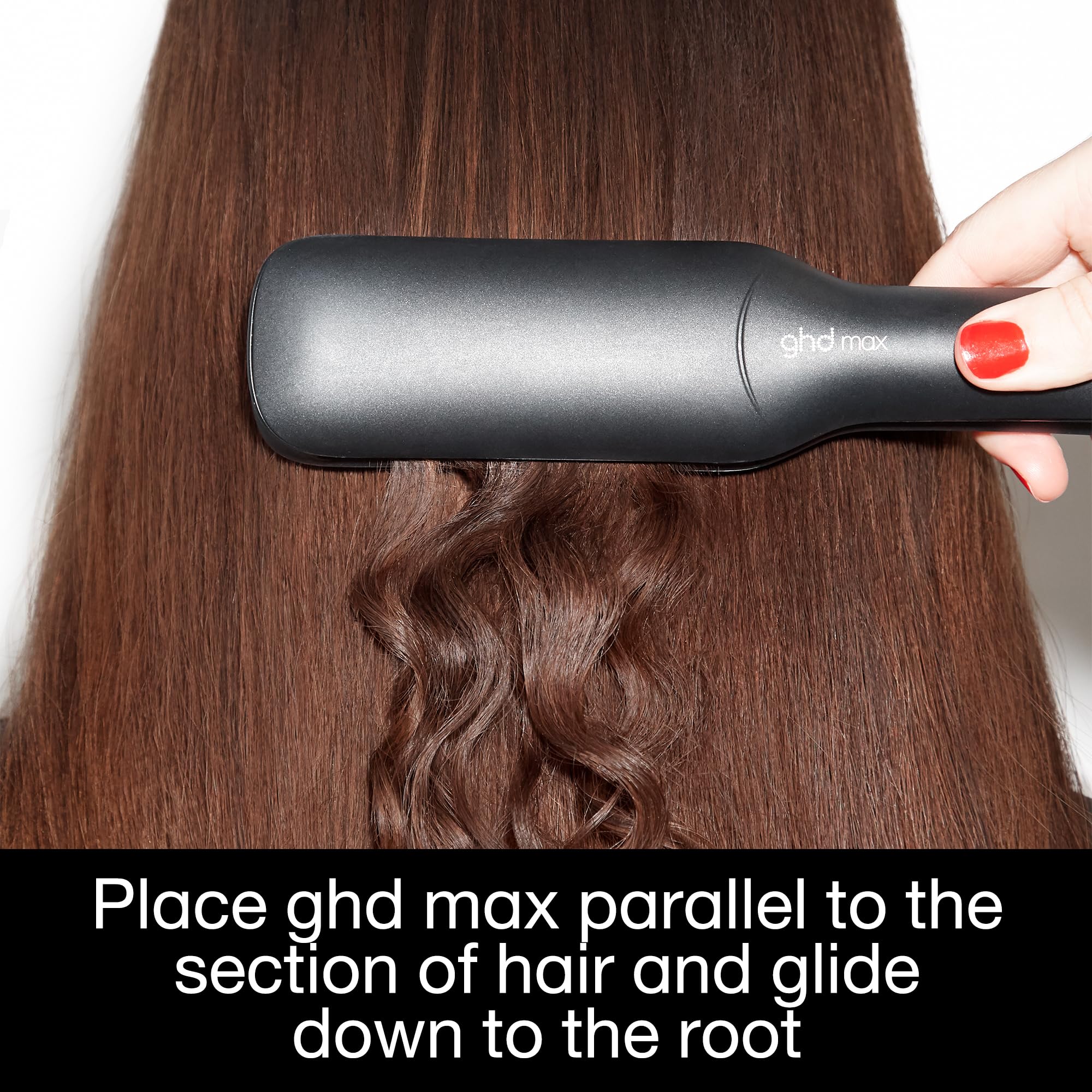 ghd Max Styler - 2” Professional Flat Iron Hair Straightener with Dual-Zone Technology, Wide Ceramic Plates for Long, Thick, or Curly Hair - 365ºF Safe Heat and Auto Sleep Mode - Black - Image 7