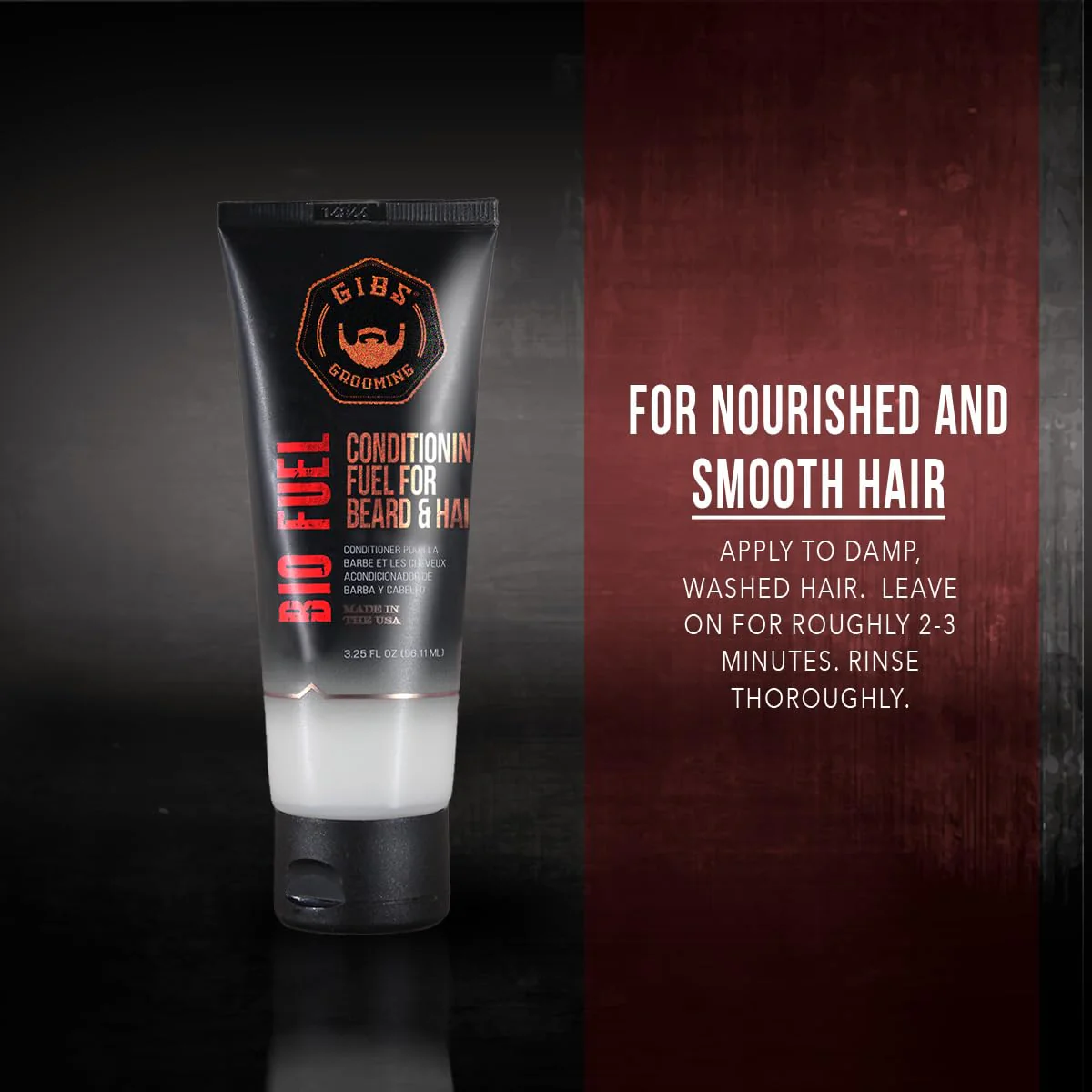 GIBS Grooming Bio Fuel - Conditioning Fuel for Beard & Hair Growth (3.25 oz) Mango Butter, Saw Palmetto, Dragon's Blood - Caffeine & Biotin - Hair Conditioner & Beard Conditioner for Men - Made in USA - Image 4